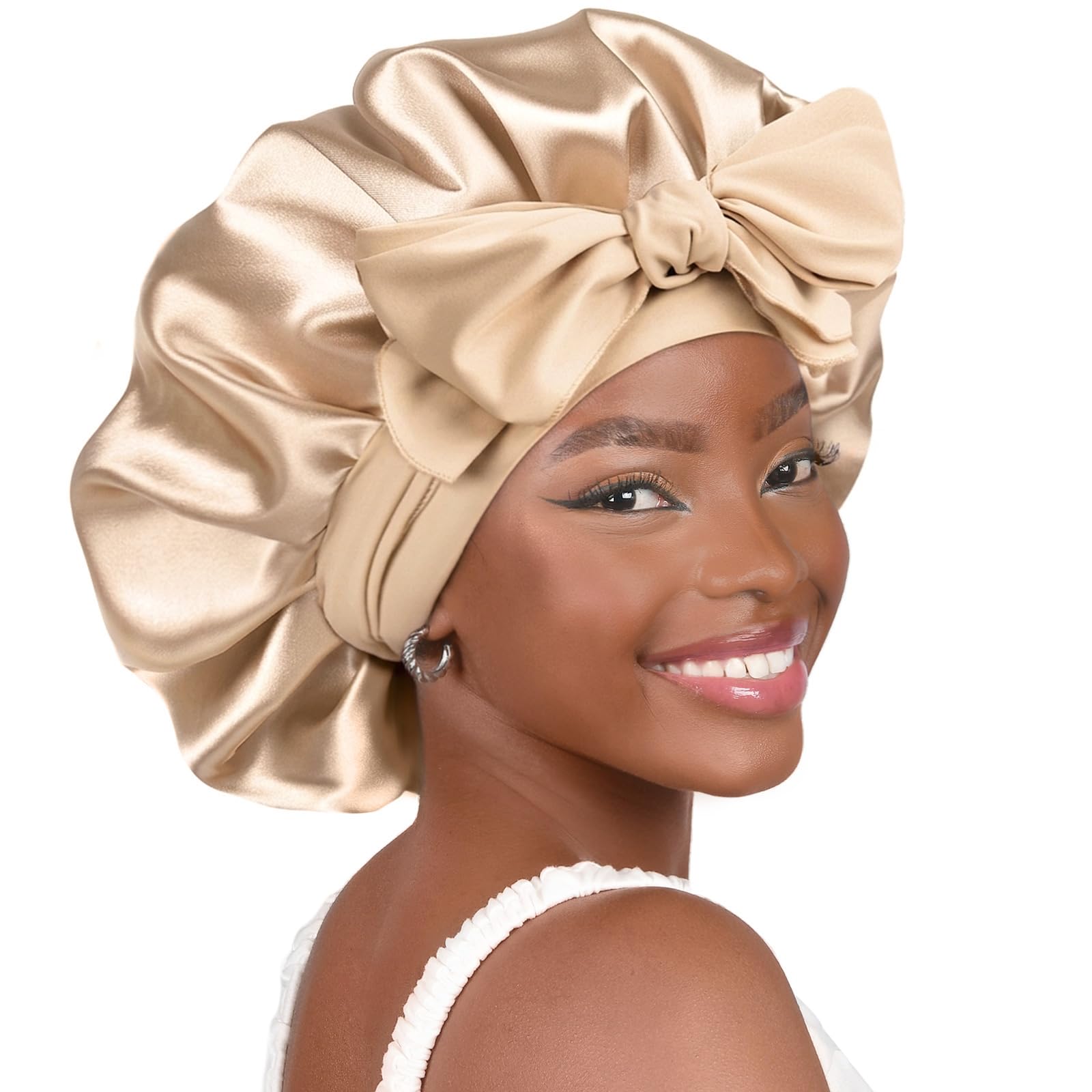 YANIBEST Adjustable Satin Bonnet