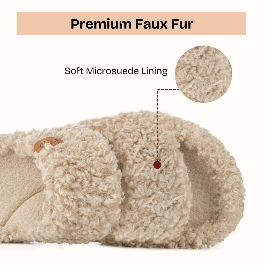 Fuzzy Memory Foam Slippers