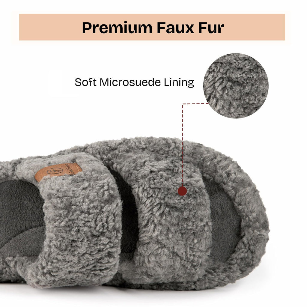 Fuzzy Memory Foam Slippers