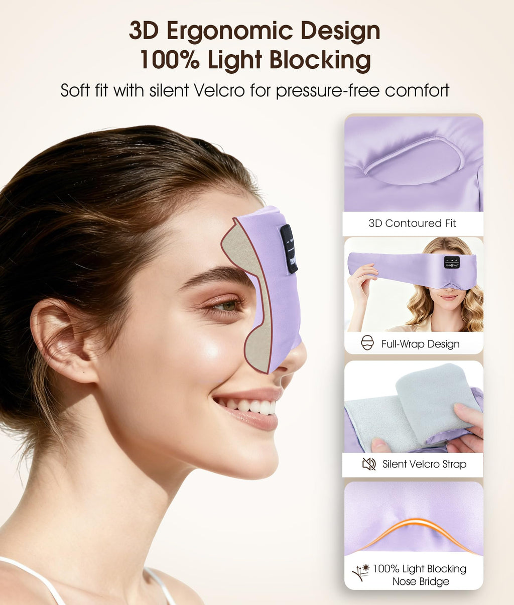 Mulberry Silk Bluetooth Sleep Mask