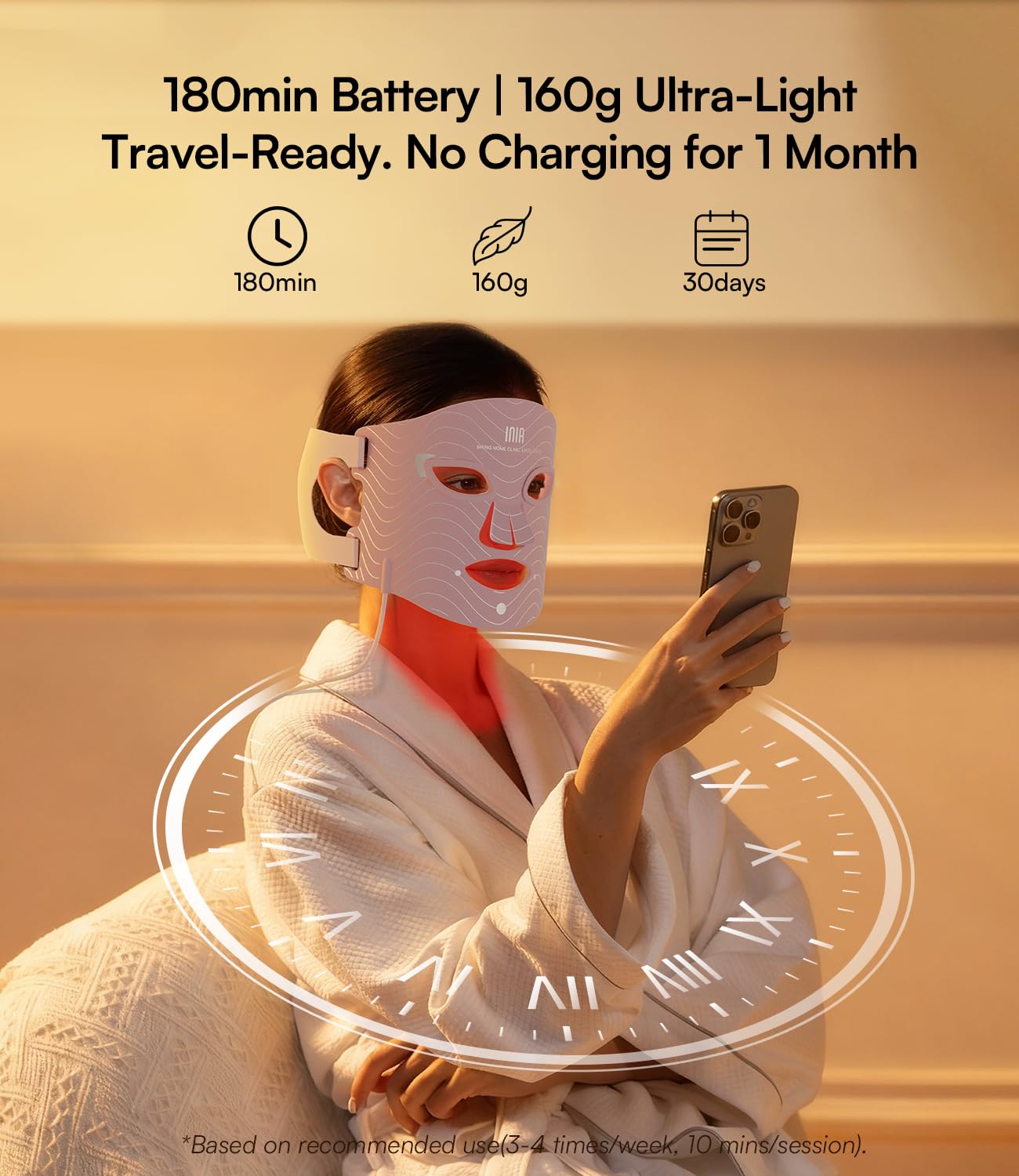 INIA Red Light Therapy Mask