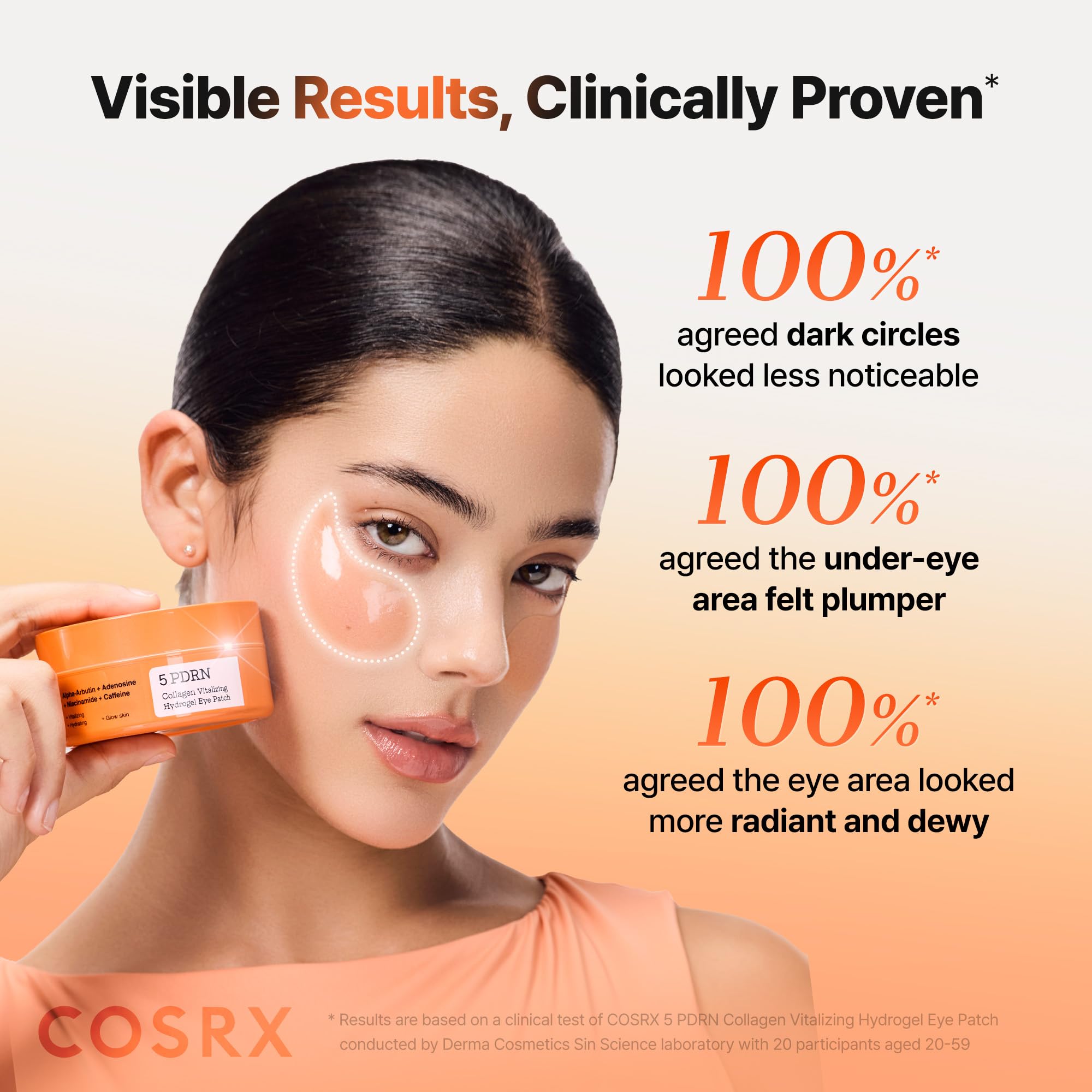 COSRX Pink Peptides Collagen Hydrogel Eye Patch