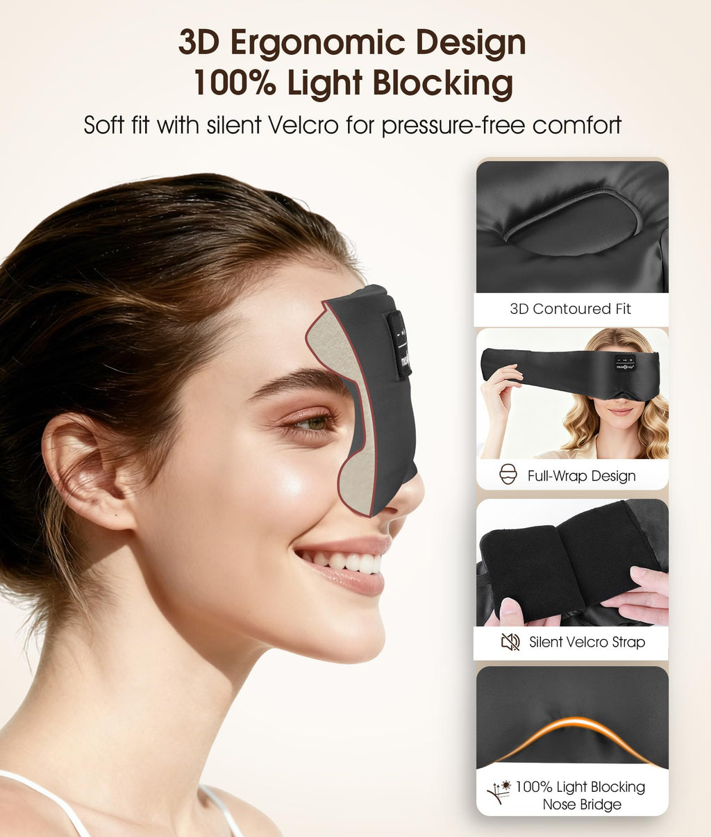 Mulberry Silk Bluetooth Sleep Mask