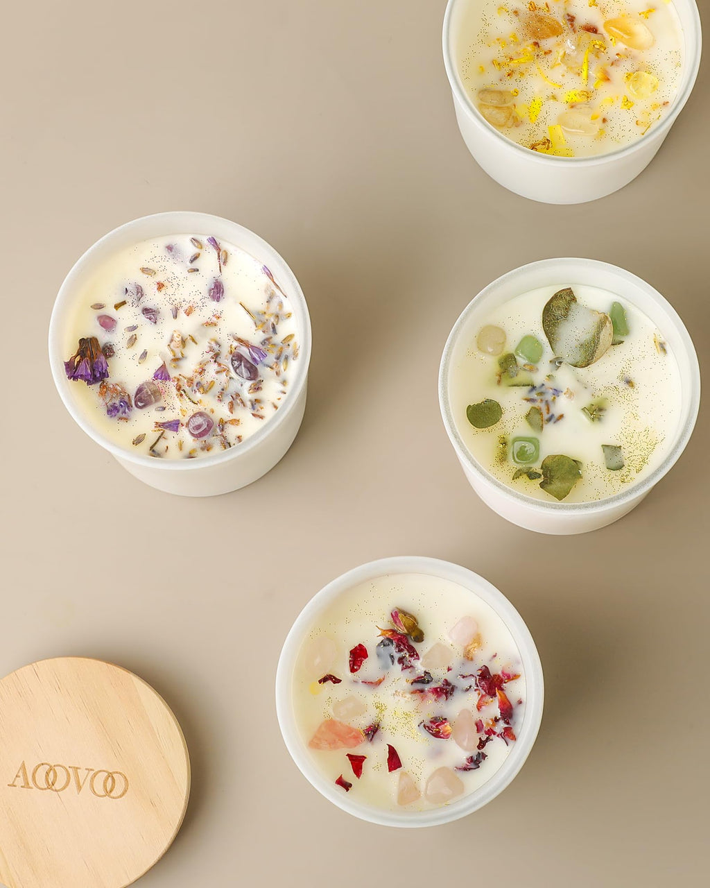 AOOVOO Lavender Candles