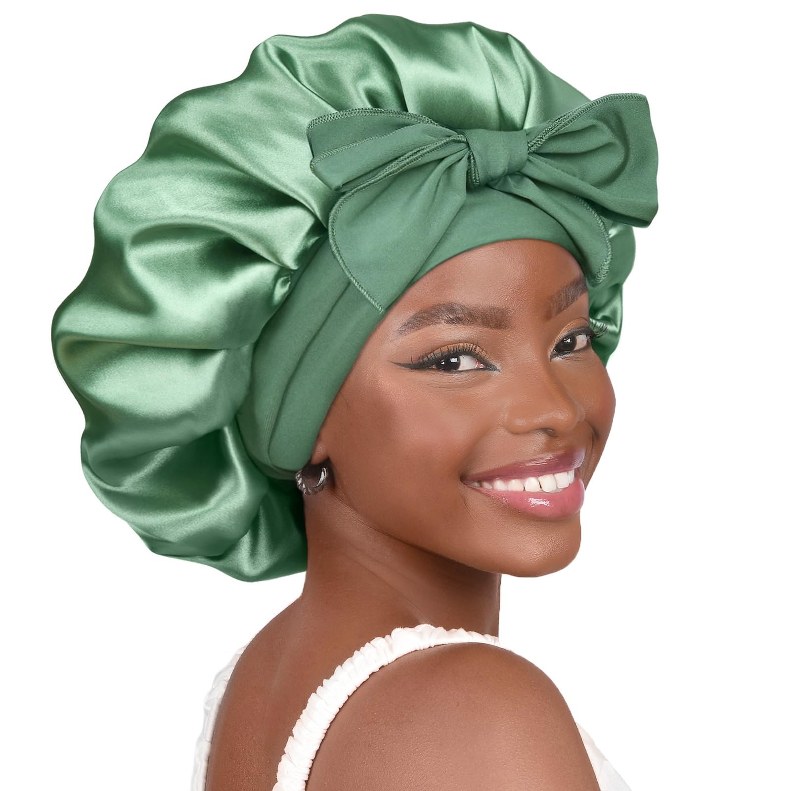 YANIBEST Adjustable Satin Bonnet