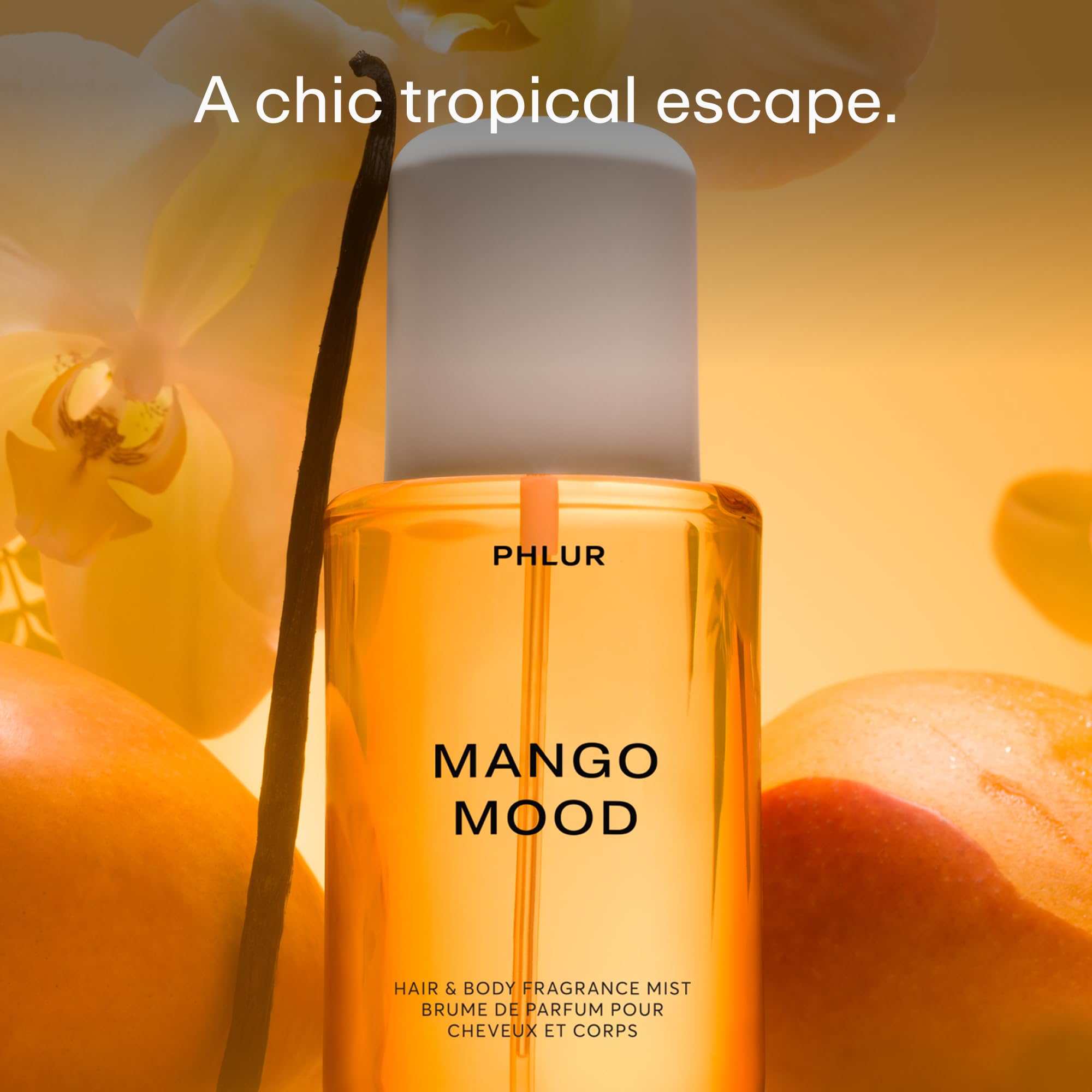 PHLUR Vanilla Skin Body Mist, 8 Fl Oz - Hair and Body Perfume for Women, Vanilla Perfume Body Spray with Pink Pepper, Cashmere Wood & Sandalwood Fragrance