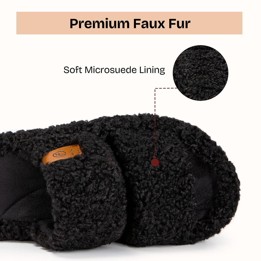 Fuzzy Memory Foam Slippers