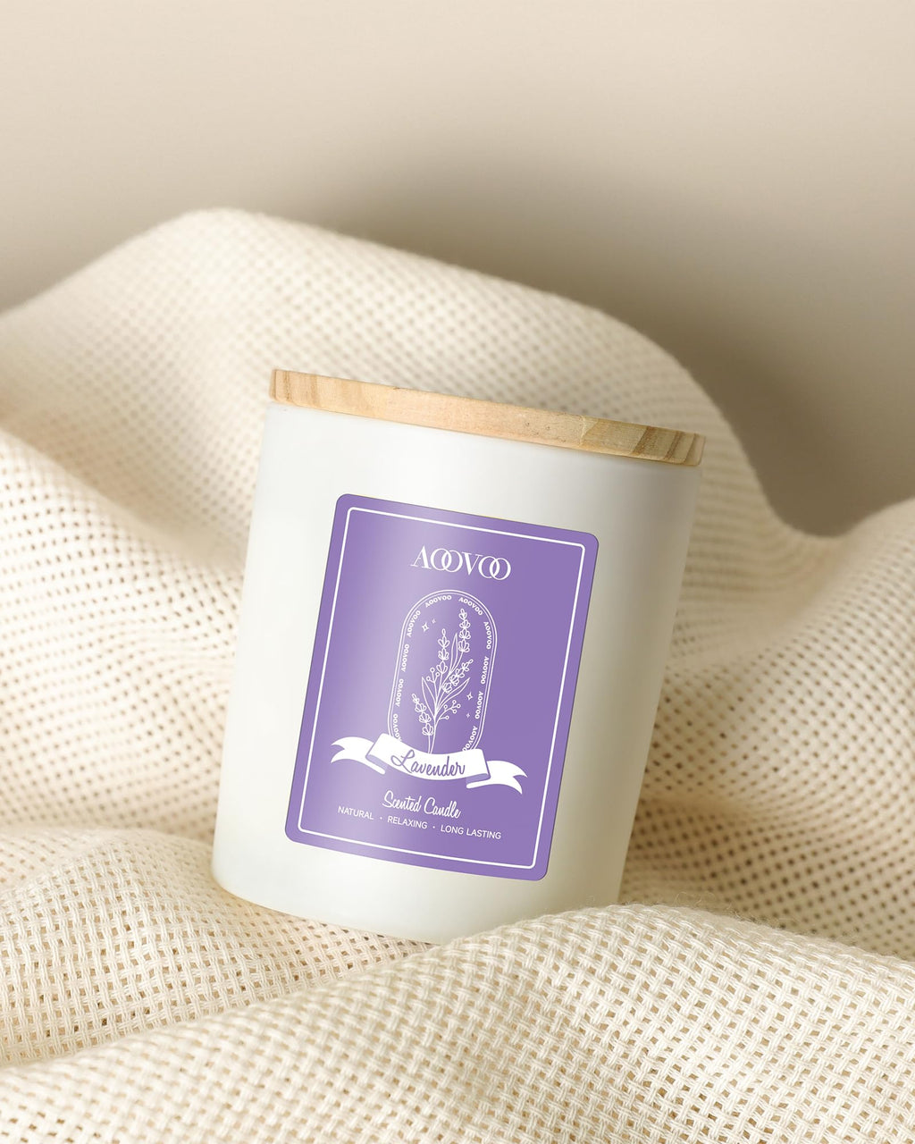 AOOVOO Lavender Candles