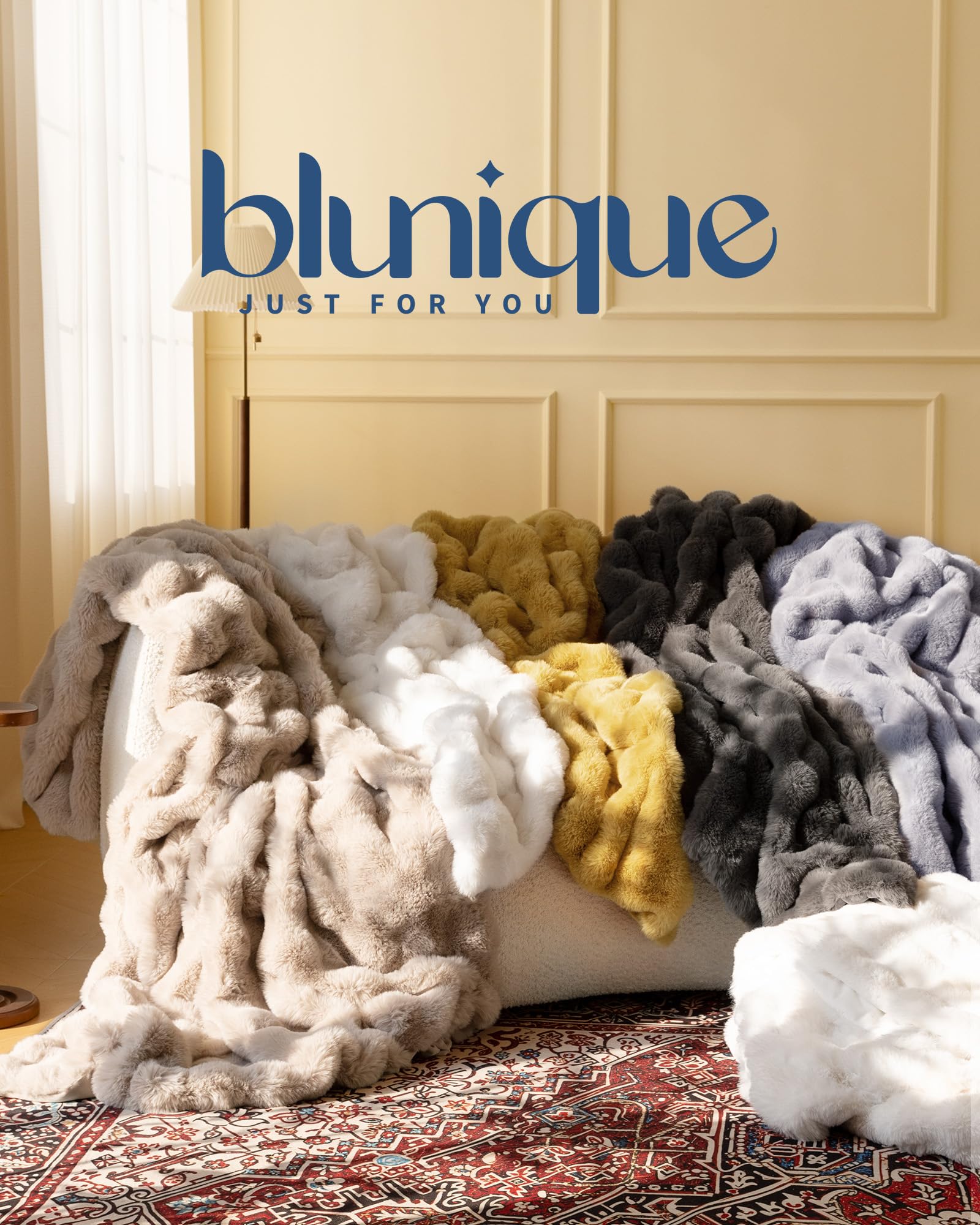 Ultra Soft Cozy 50x60 Faux Fur Throw