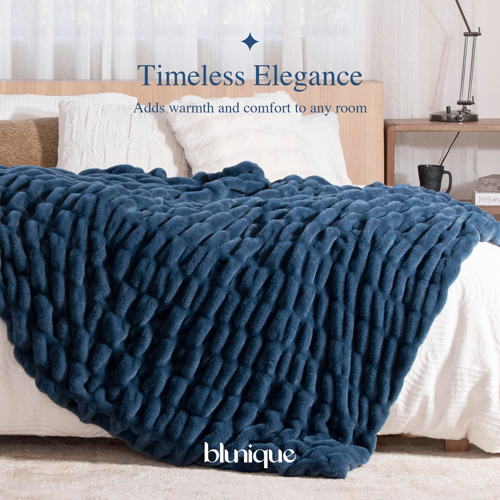 Ultra Soft Cozy 50x60 Faux Fur Throw