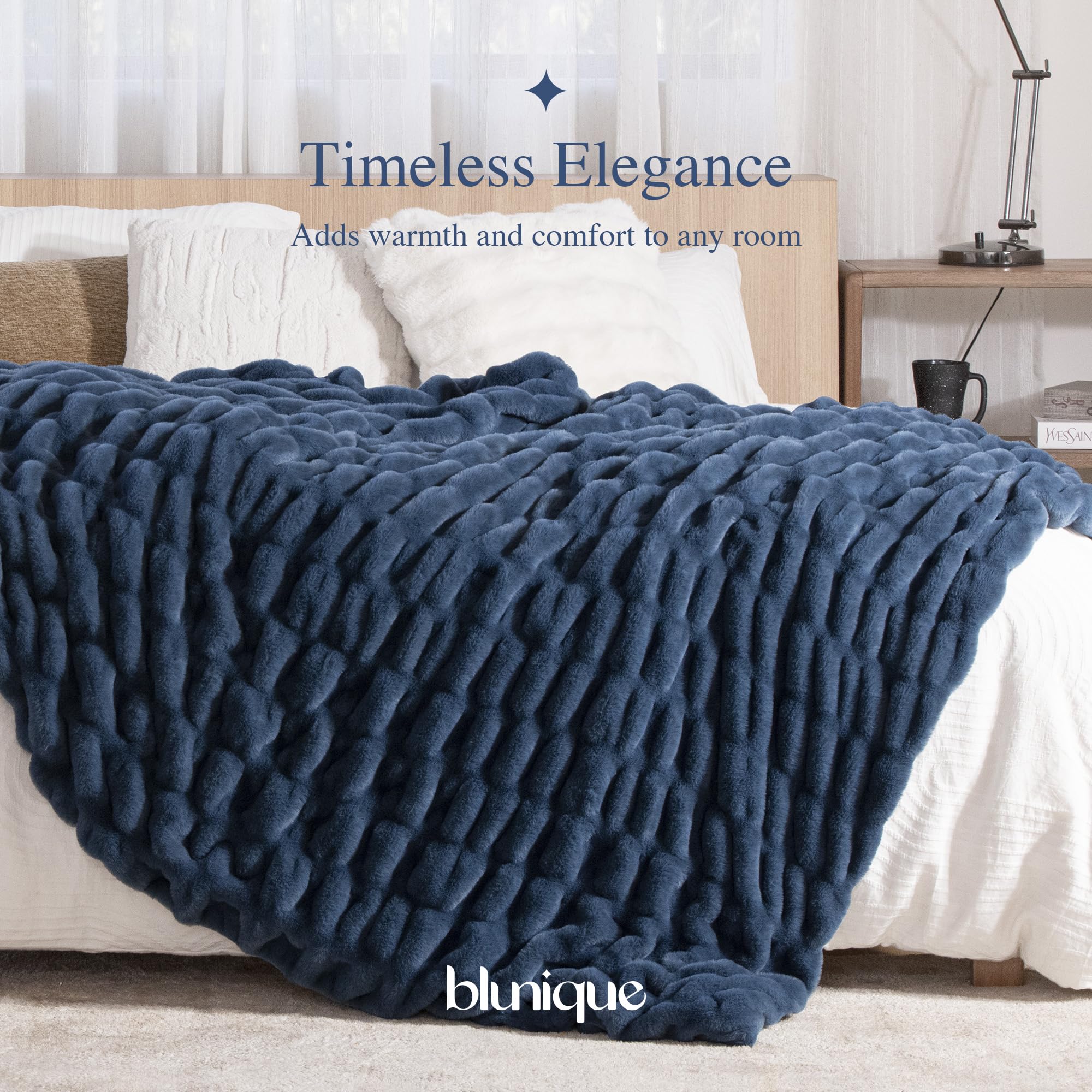 Ultra Soft Cozy 50x60 Faux Fur Throw