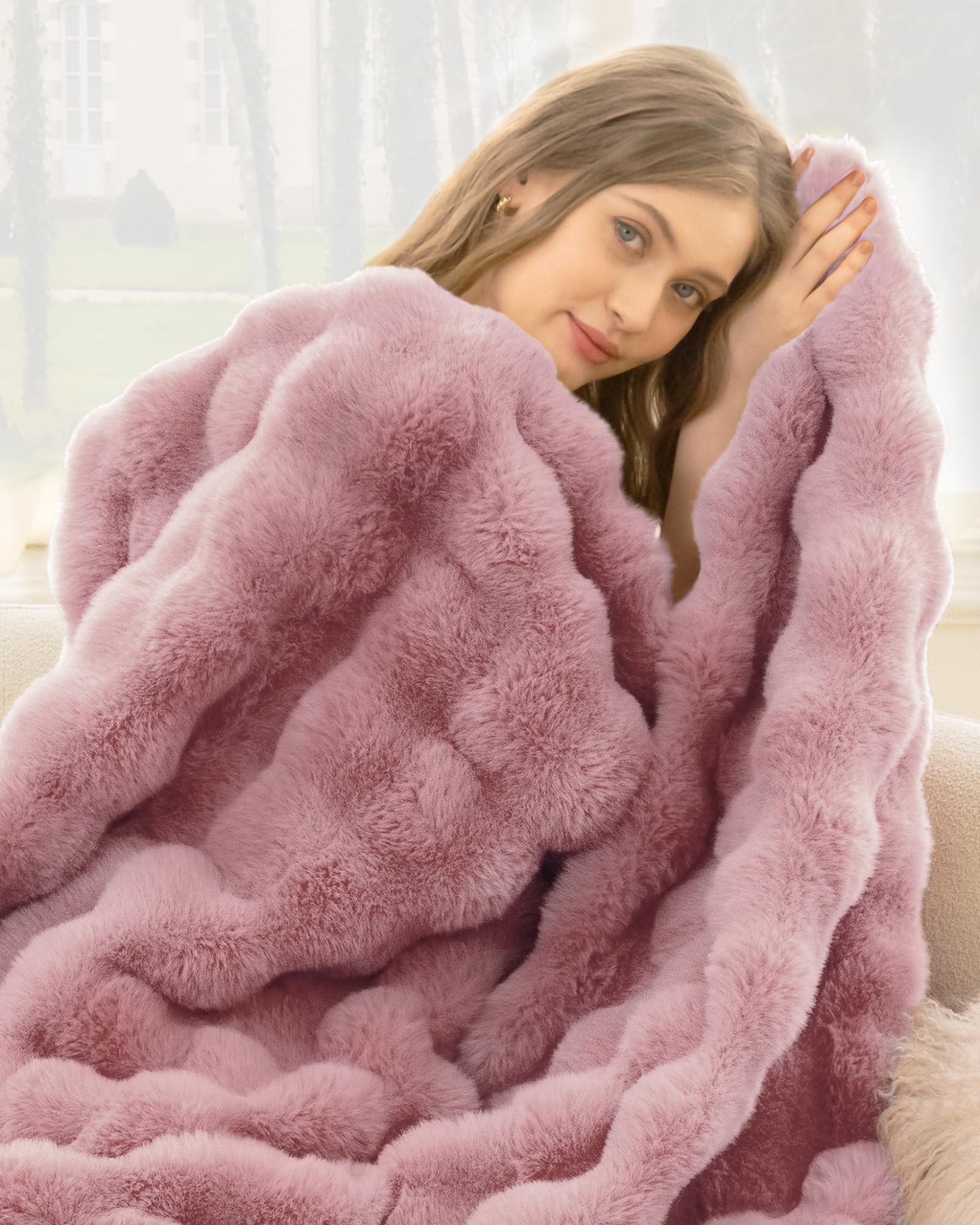 Ultra Soft Cozy 50x60 Faux Fur Throw