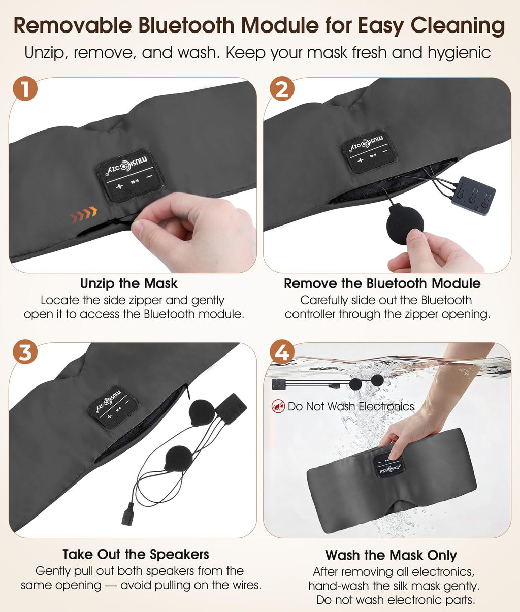 Mulberry Silk Bluetooth Sleep Mask