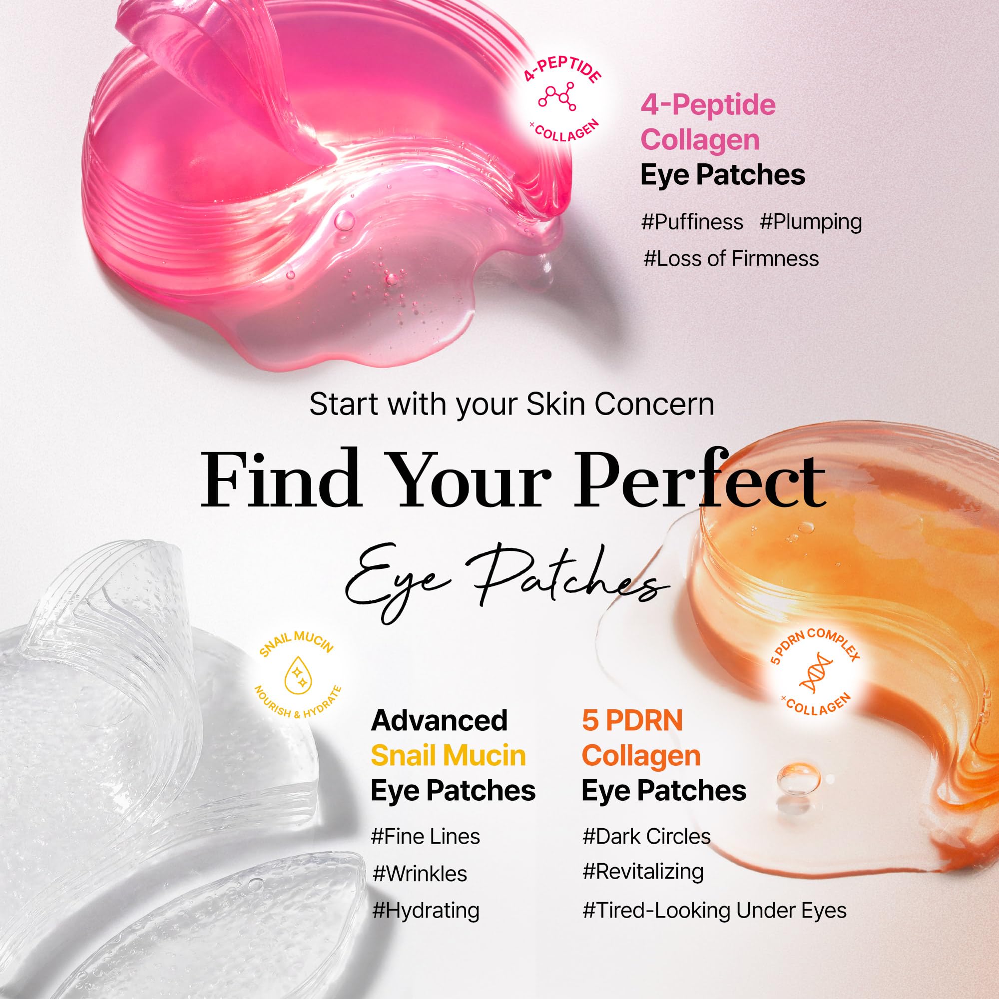 COSRX Pink Peptides Collagen Hydrogel Eye Patch