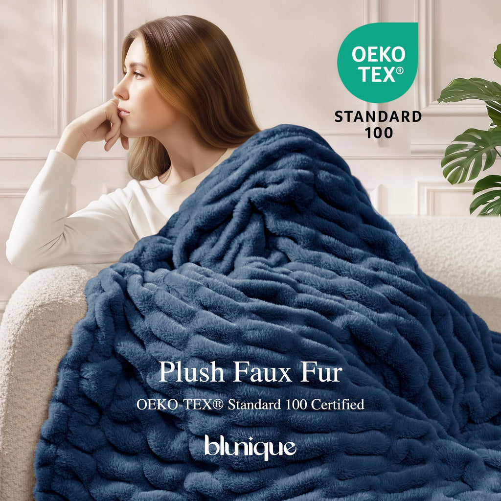 Ultra Soft Cozy 50x60 Faux Fur Throw