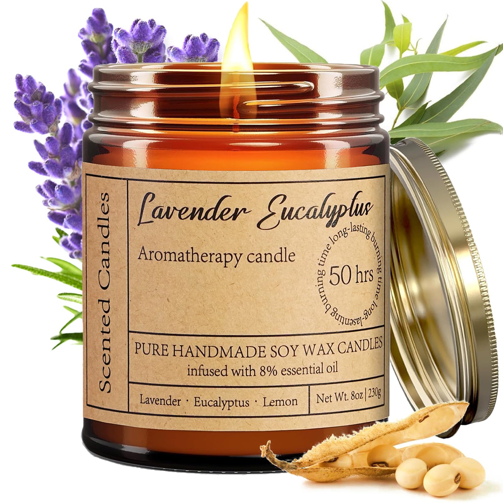 Lavender Eucalyptus Candles