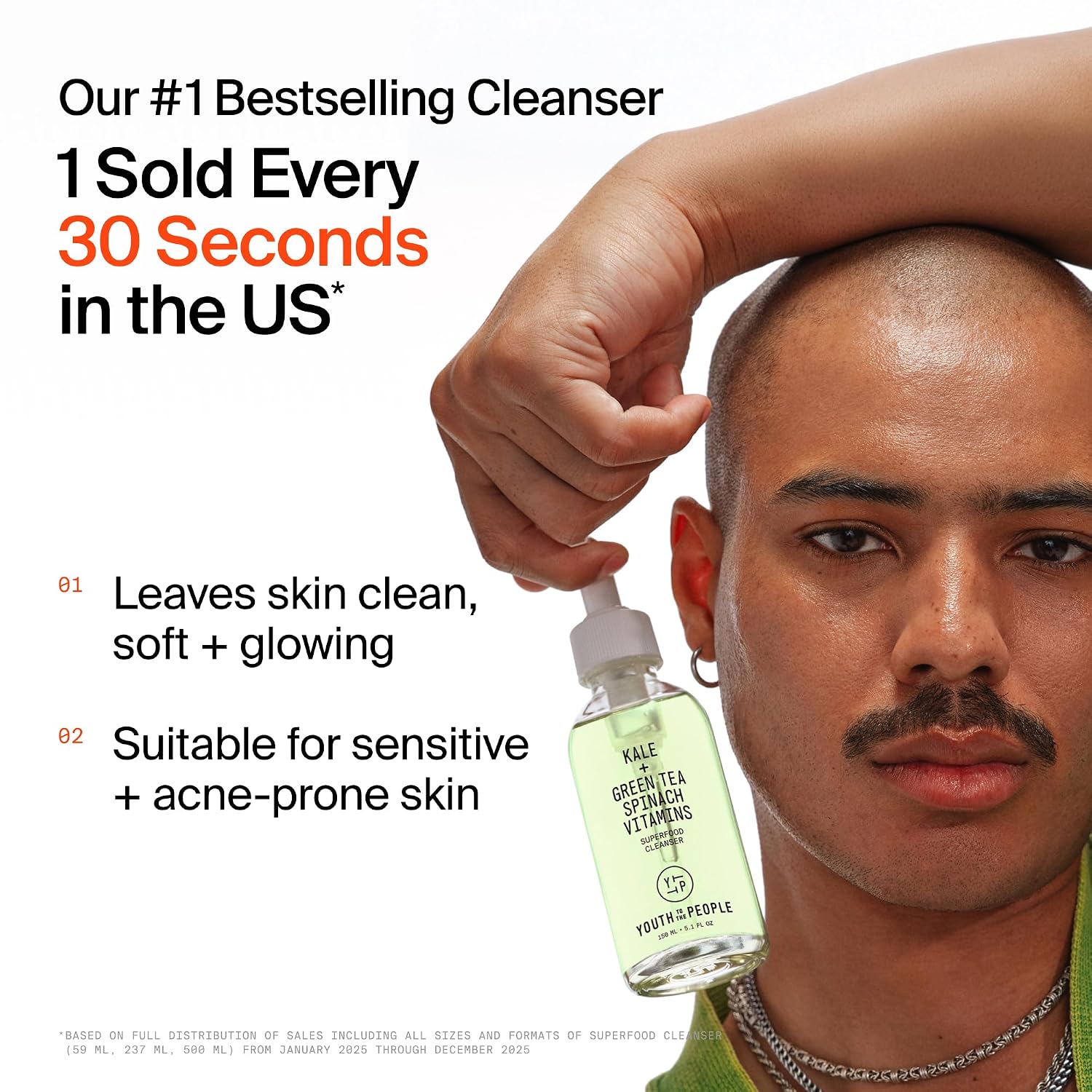 Youth To The People Superfood Facial Cleanser - Kale + Green Tea Daily Face Wash