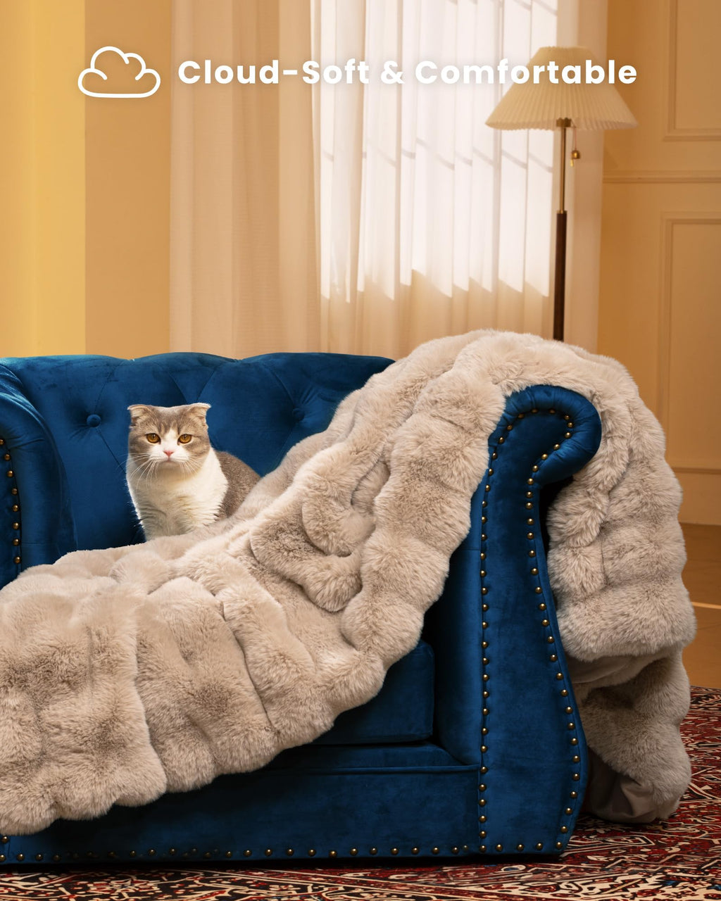 Ultra Soft Cozy 50x60 Faux Fur Throw