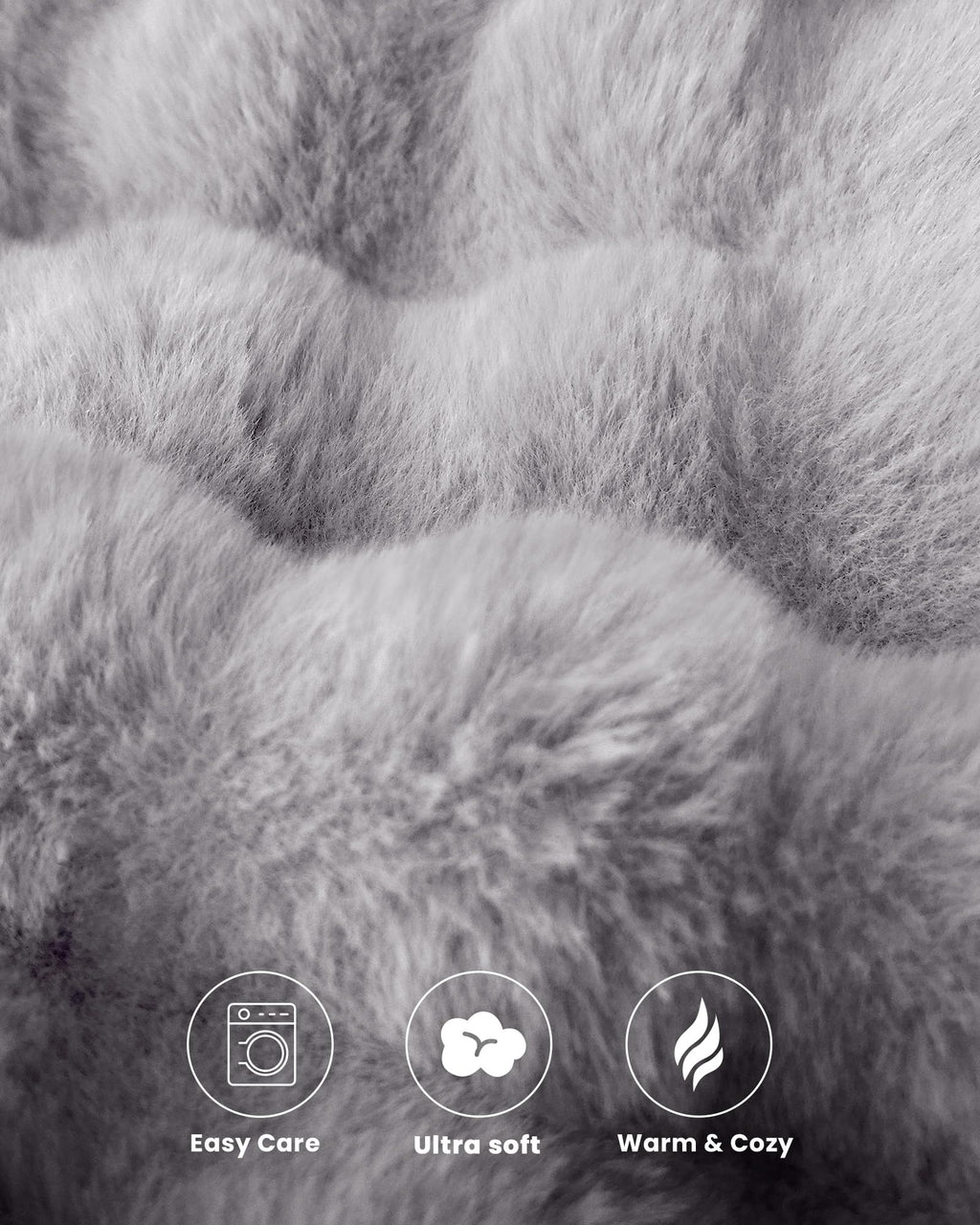 Ultra Soft Cozy 50x60 Faux Fur Throw