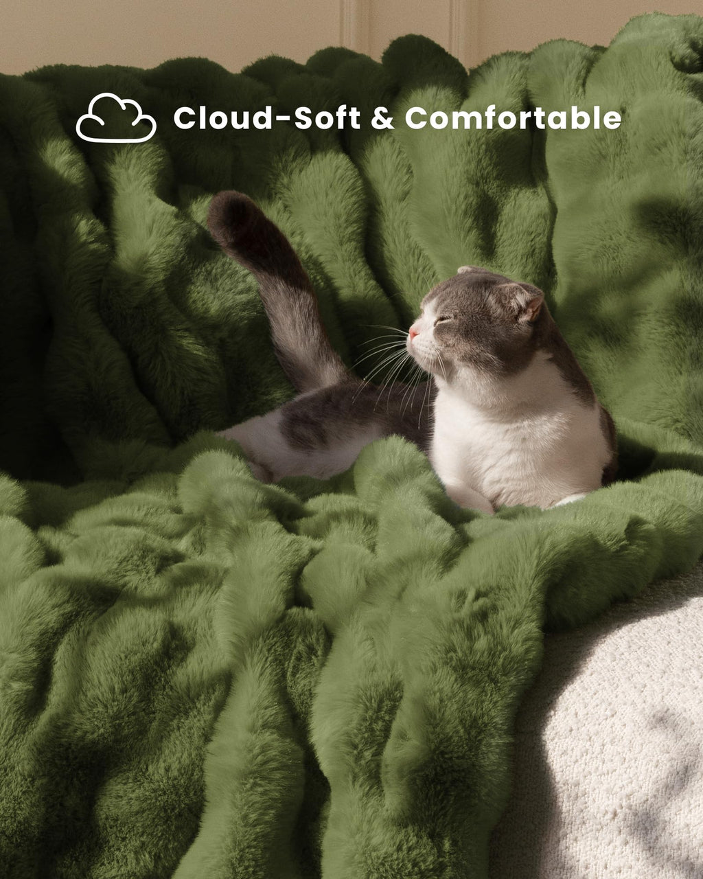 Ultra Soft Cozy 50x60 Faux Fur Throw