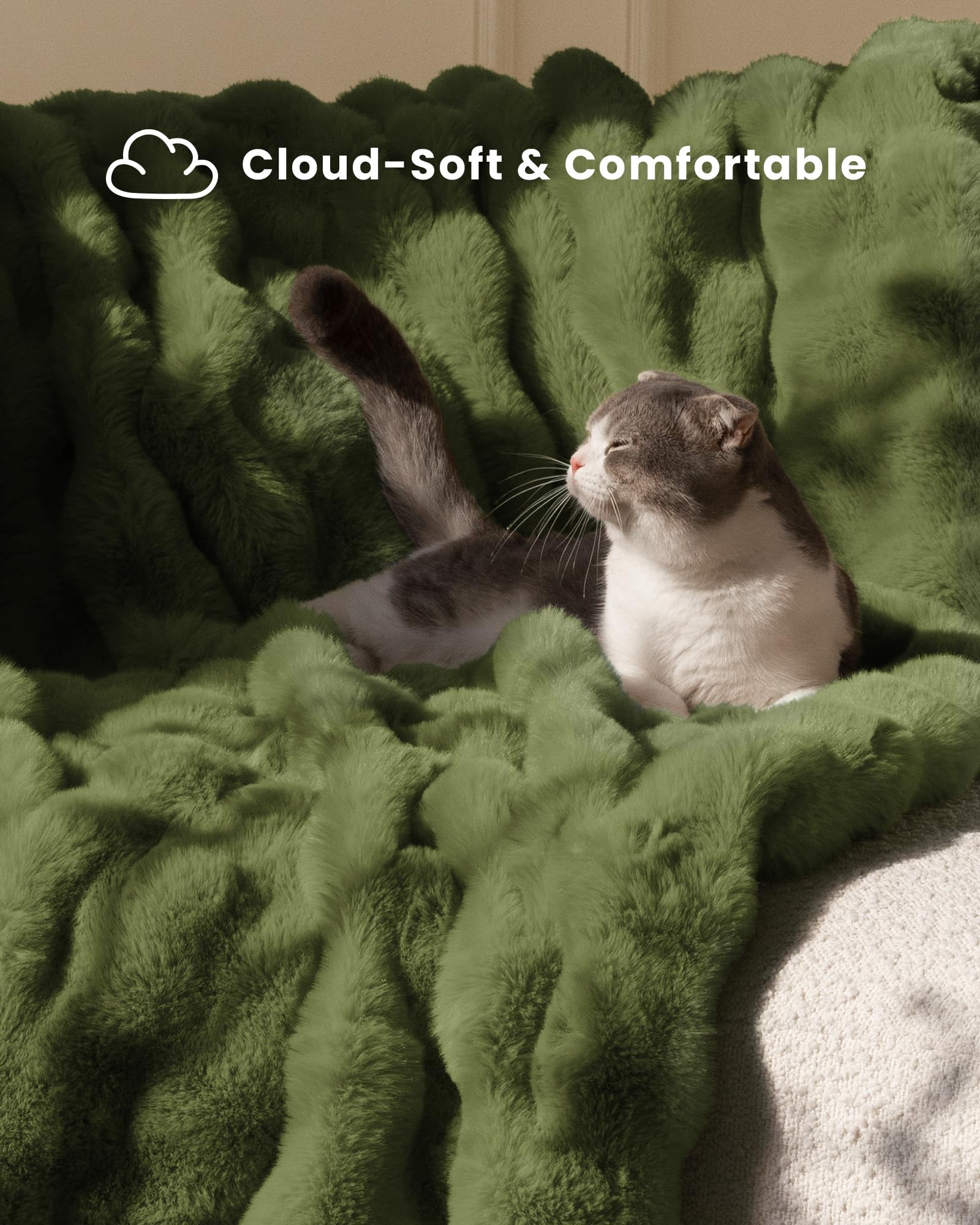 Ultra Soft Cozy 50x60 Faux Fur Throw