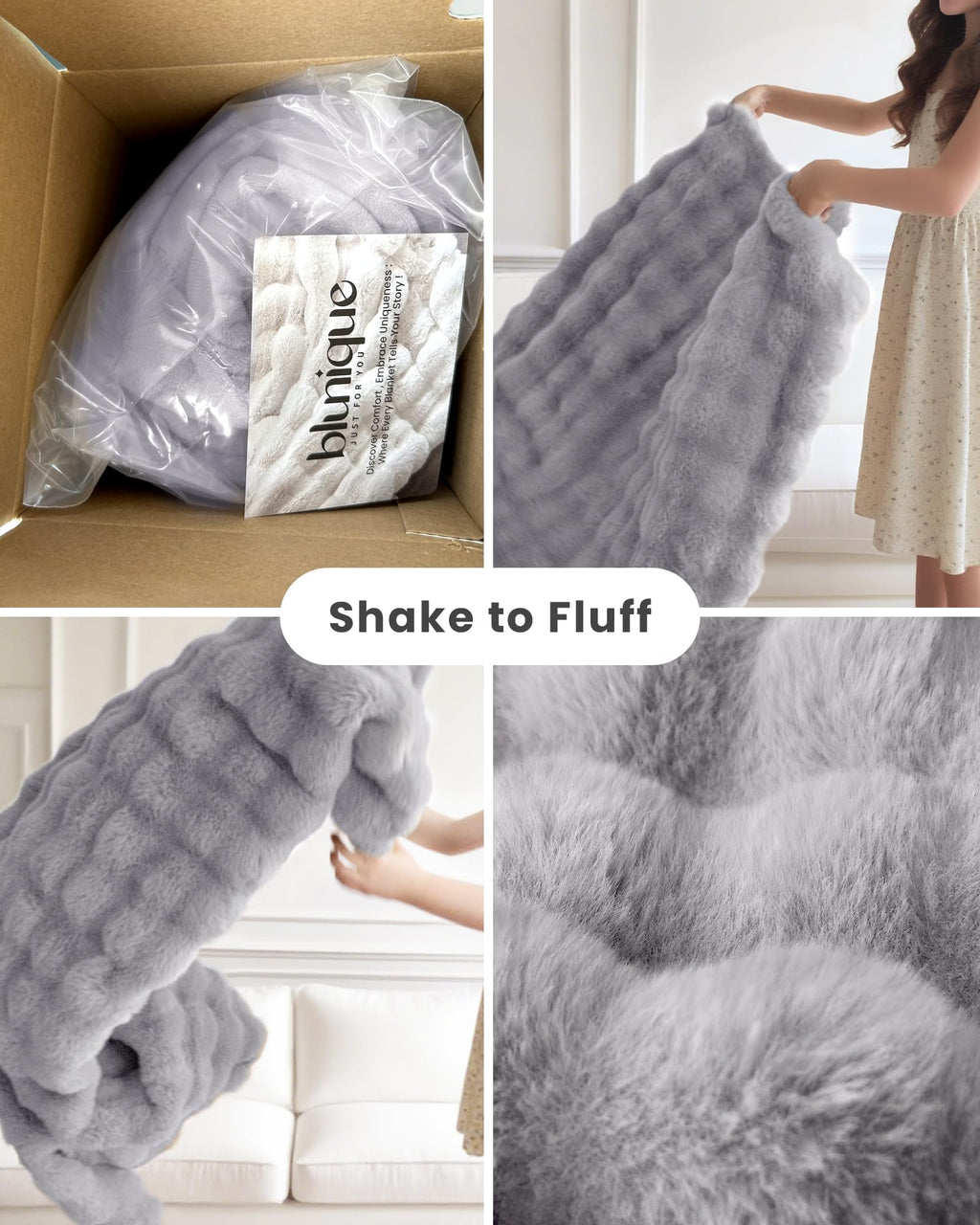 Ultra Soft Cozy 50x60 Faux Fur Throw