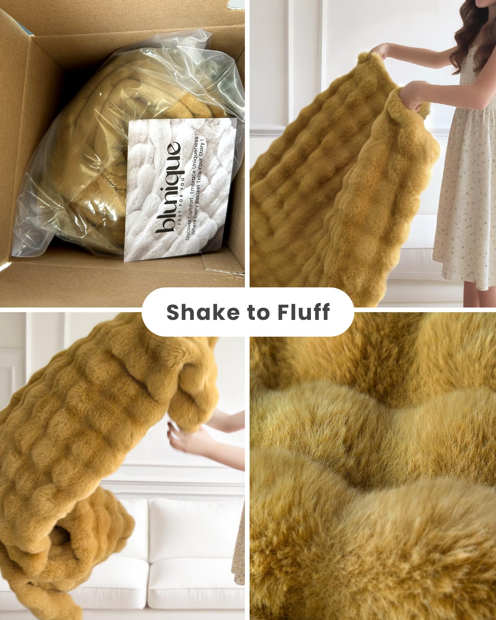 Ultra Soft Cozy 50x60 Faux Fur Throw