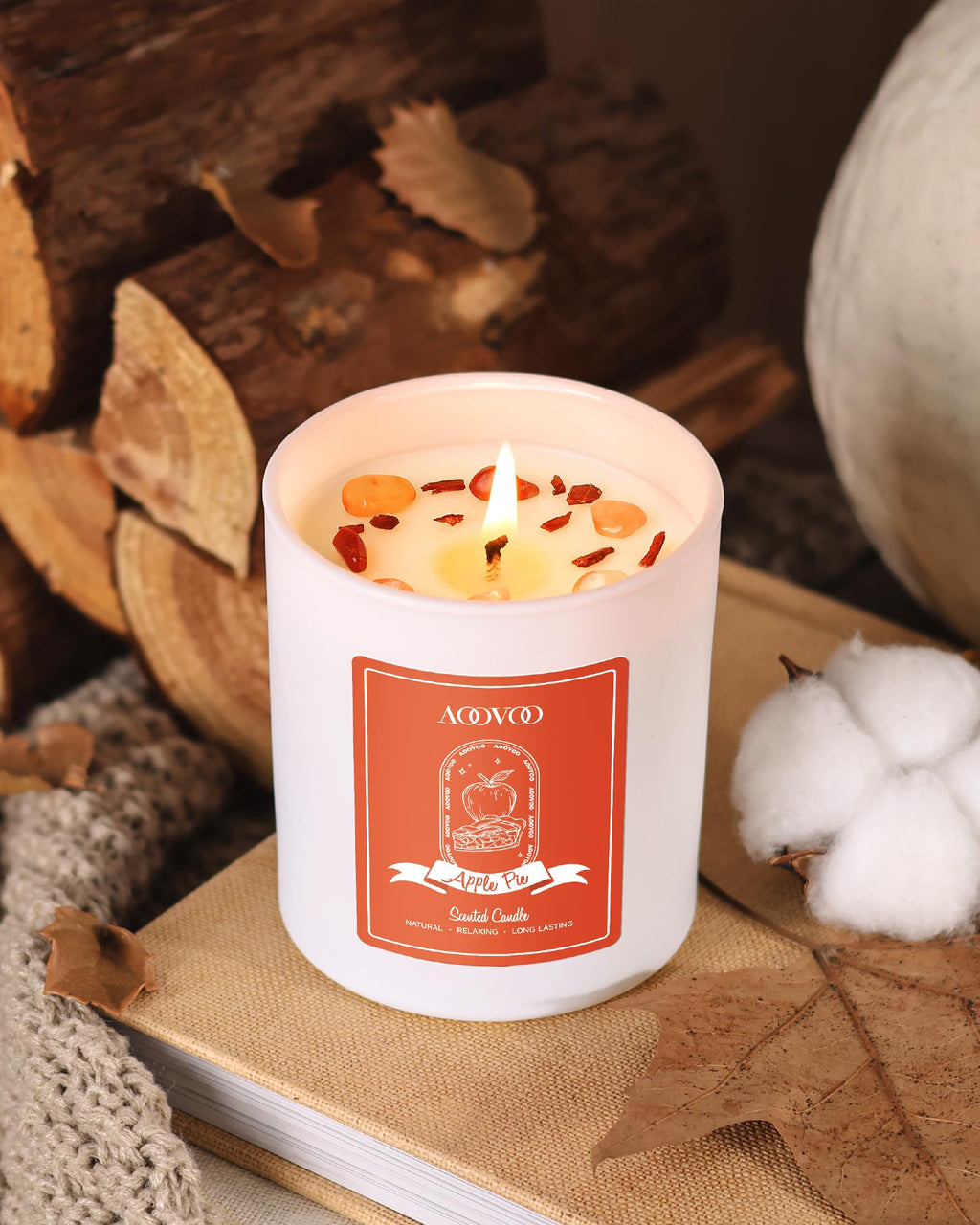 AOOVOO Lavender Candles