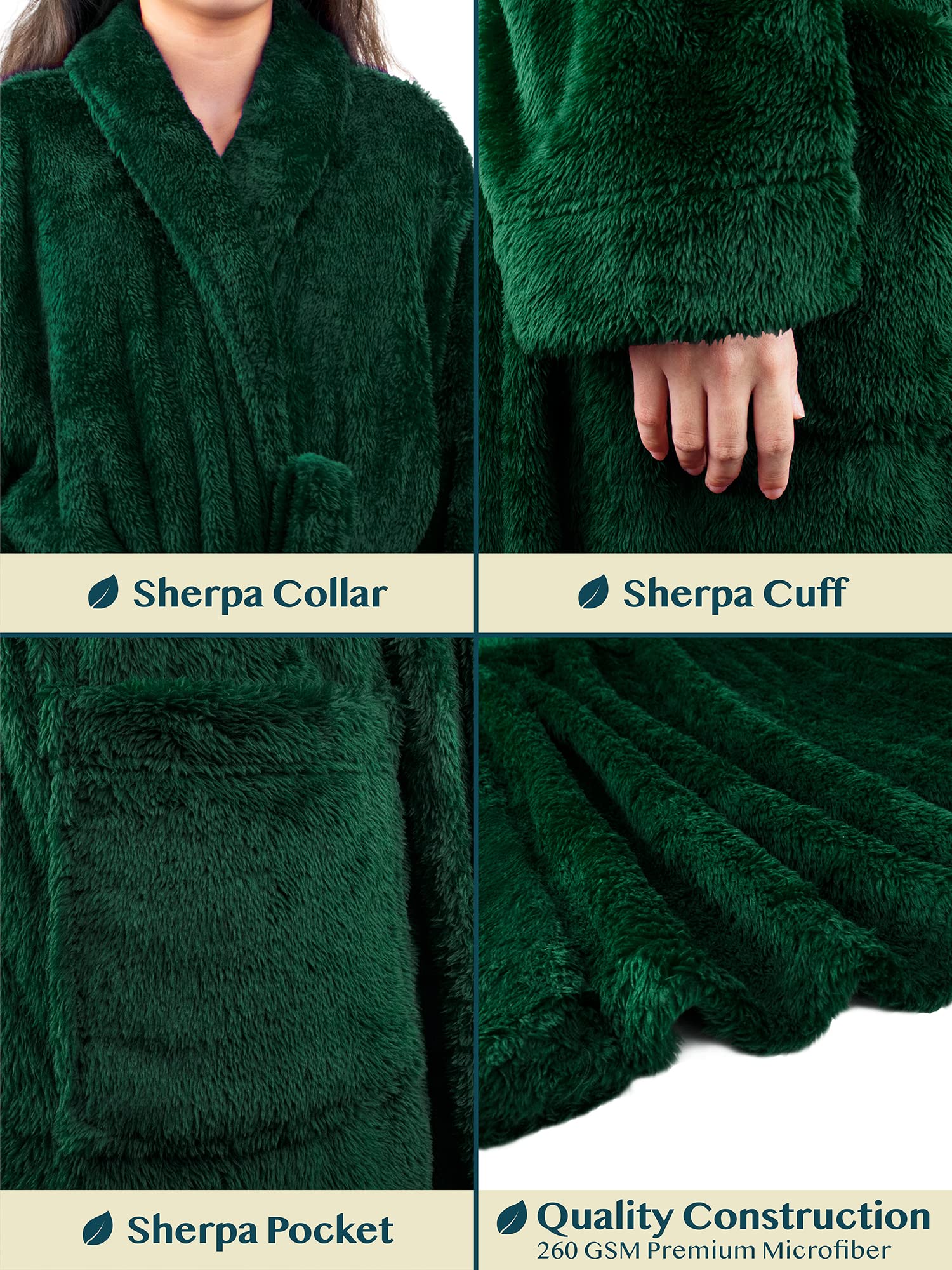 PAVILIA Plush Sherpa Robe