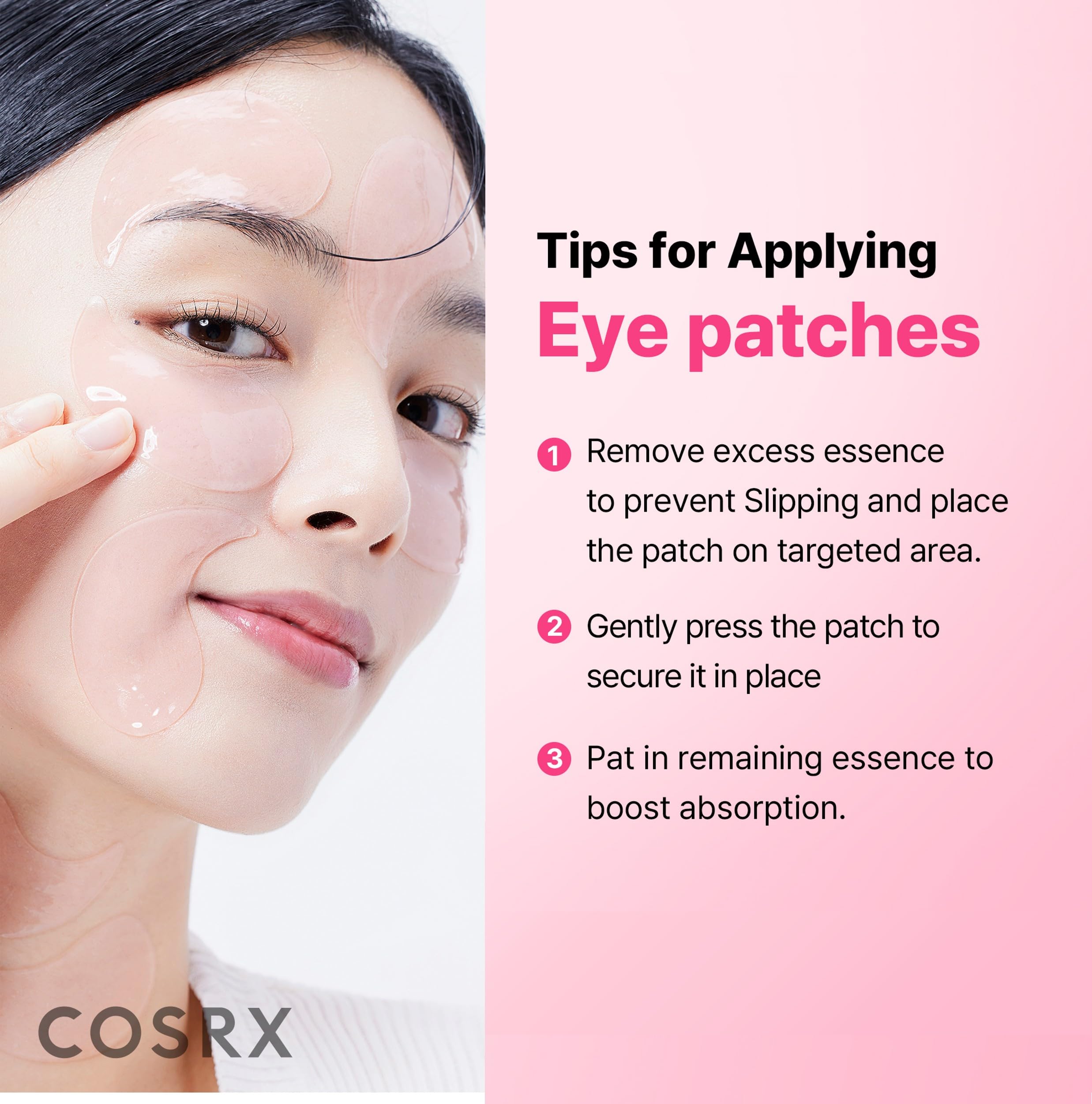 COSRX Pink Peptides Collagen Hydrogel Eye Patch