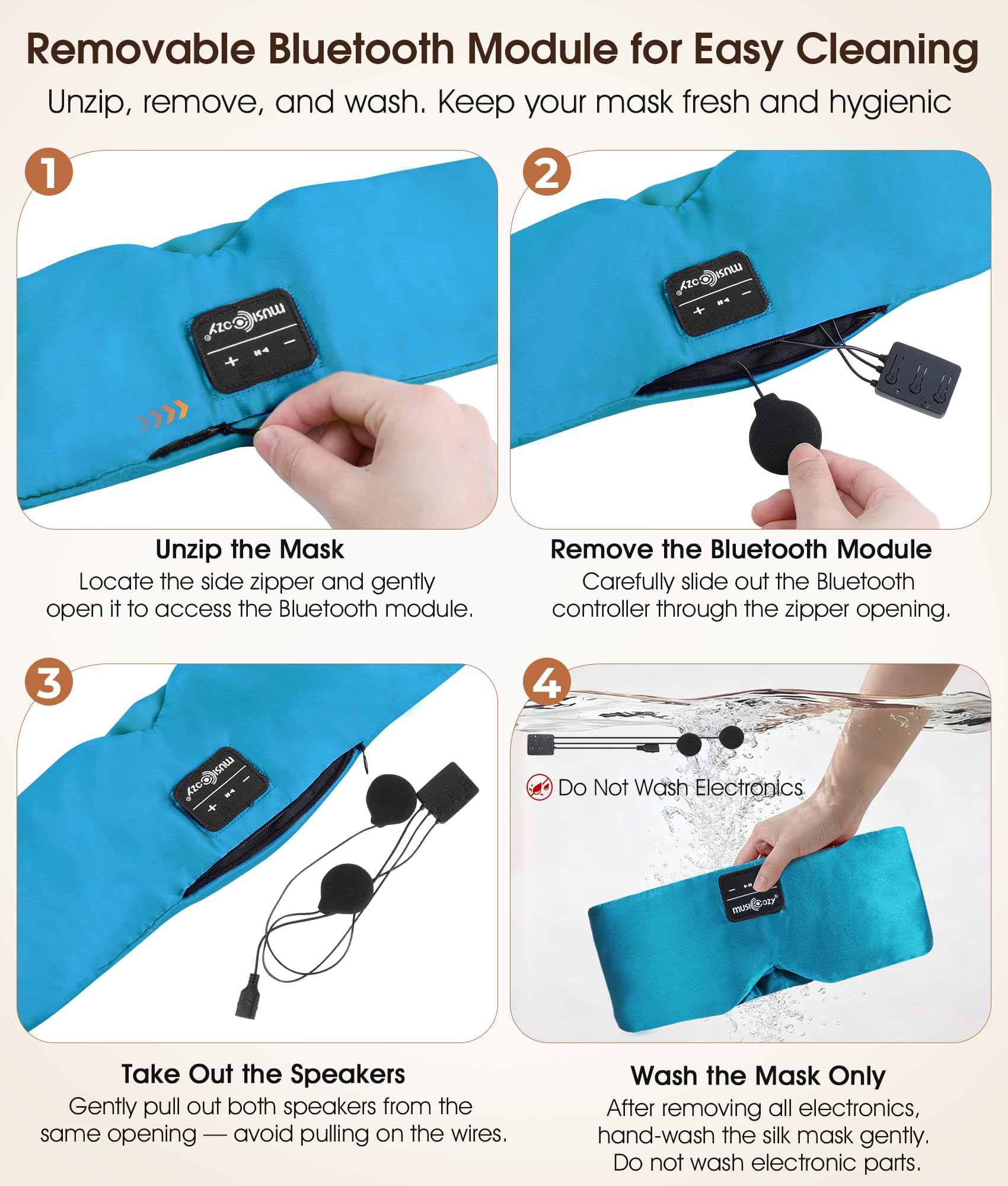 Mulberry Silk Bluetooth Sleep Mask