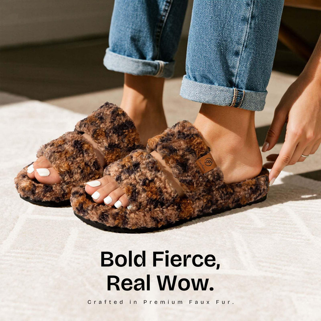Fuzzy Memory Foam Slippers