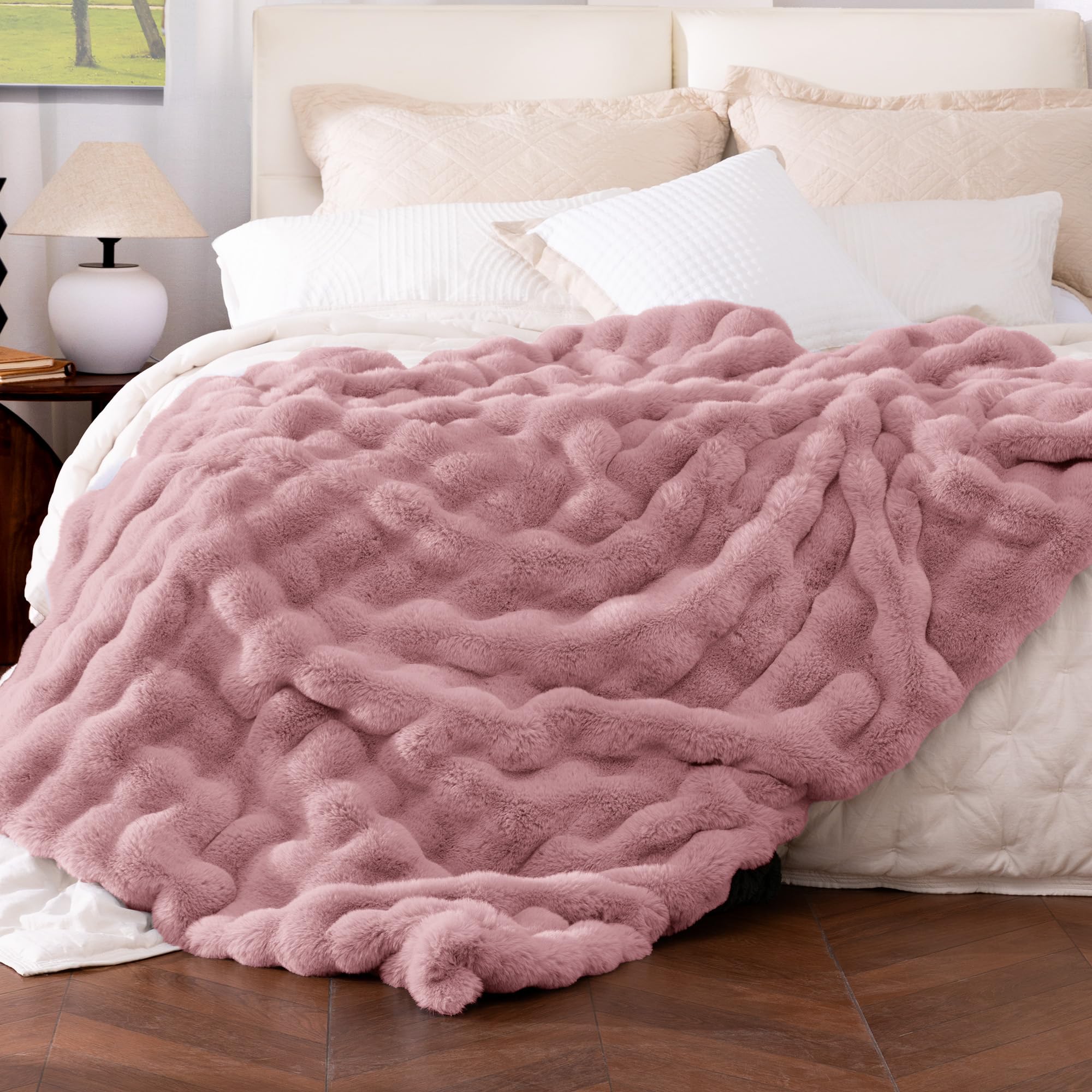 Ultra Soft Cozy 50x60 Faux Fur Throw