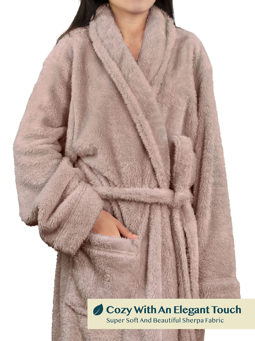 PAVILIA Plush Sherpa Robe