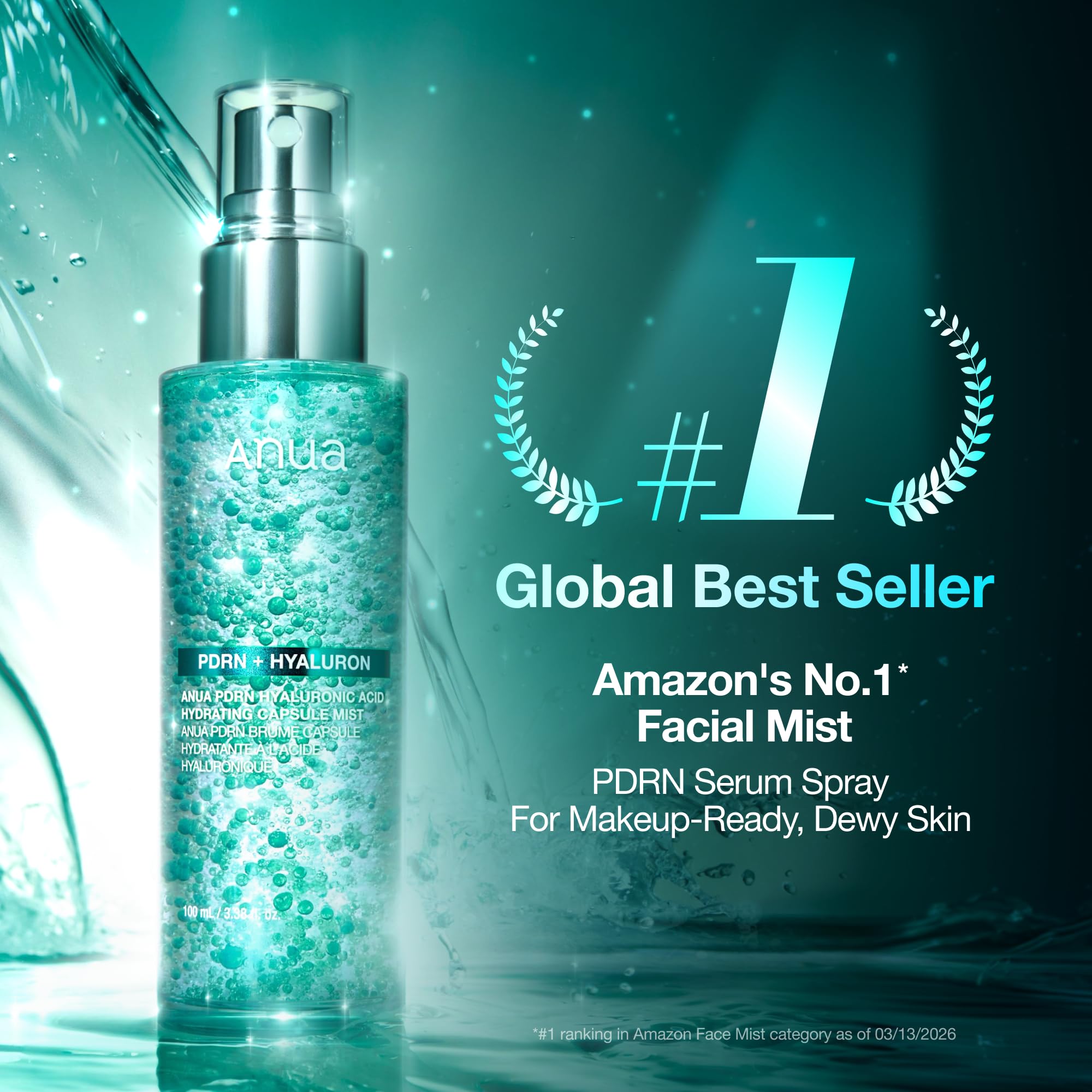 ANUA PDRN Collagen Glow Facial Serum Spray