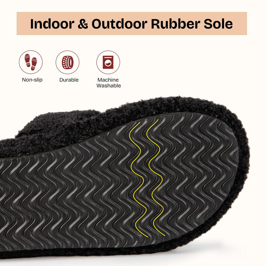 Fuzzy Memory Foam Slippers