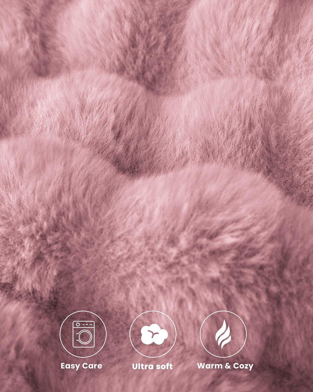 Ultra Soft Cozy 50x60 Faux Fur Throw