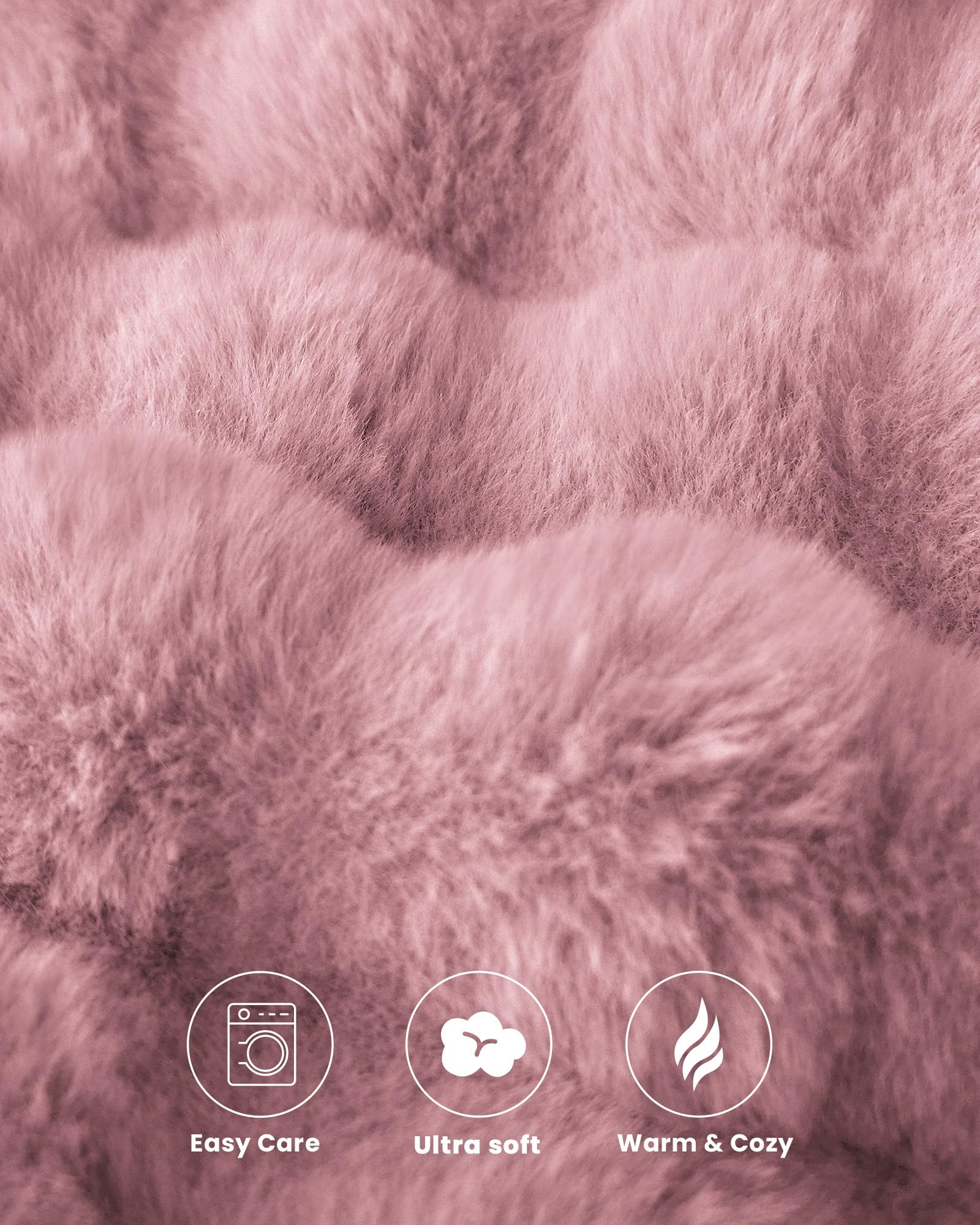 Ultra Soft Cozy 50x60 Faux Fur Throw