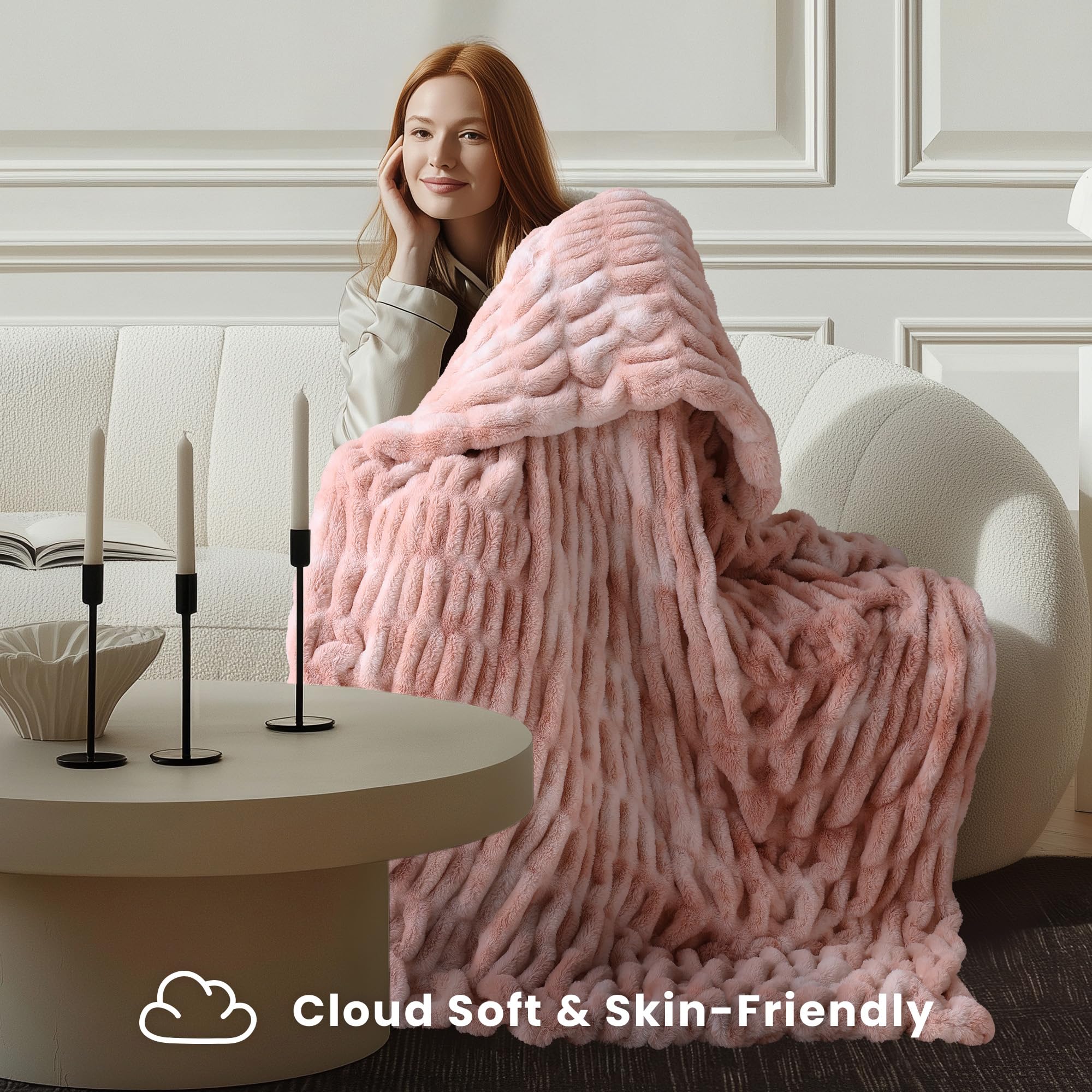 Ultra Soft Cozy 50x60 Faux Fur Throw