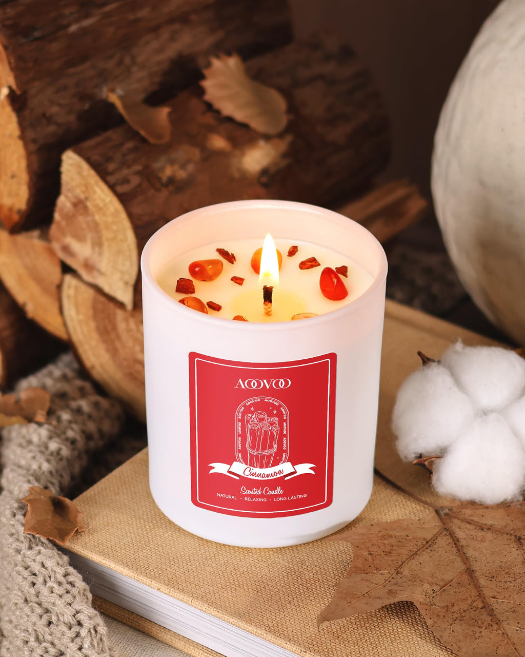 AOOVOO Lavender Candles