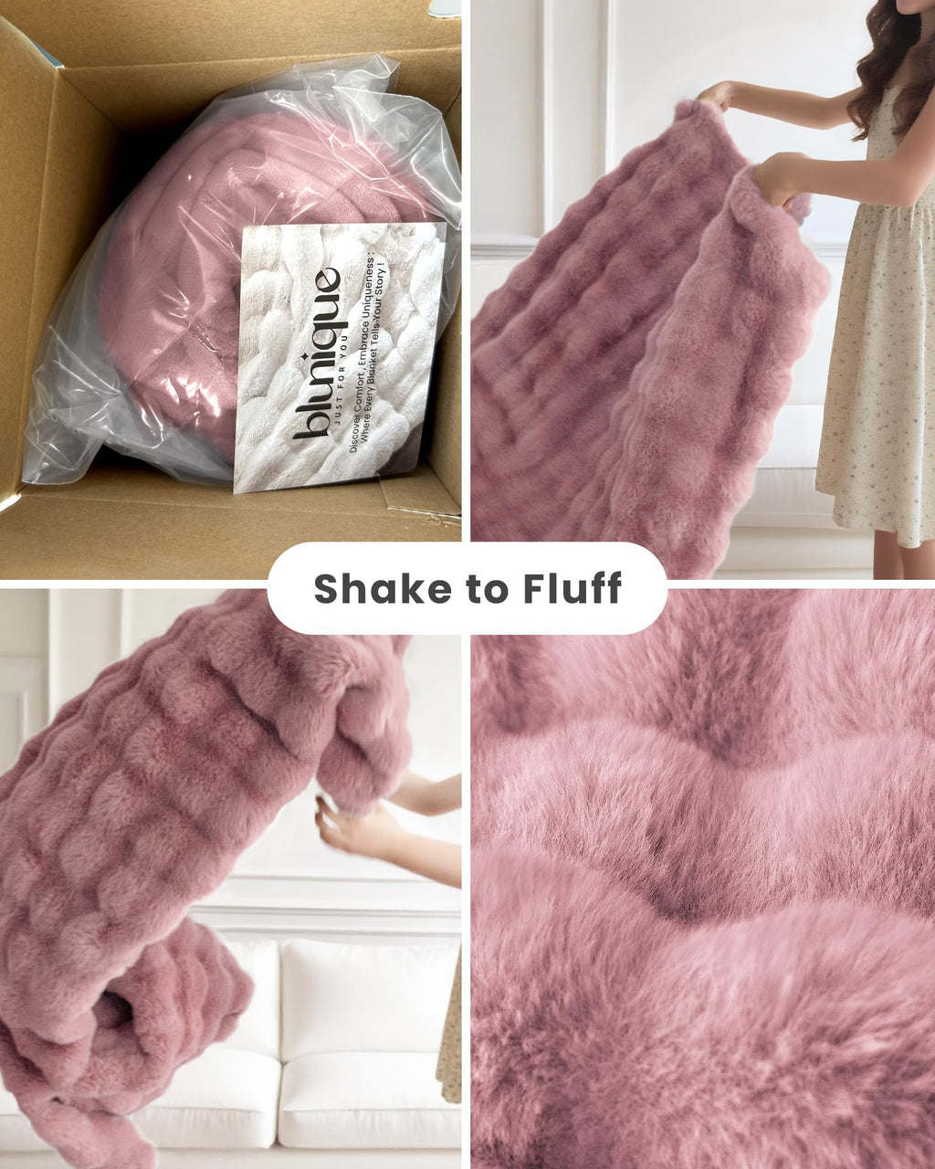 Ultra Soft Cozy 50x60 Faux Fur Throw