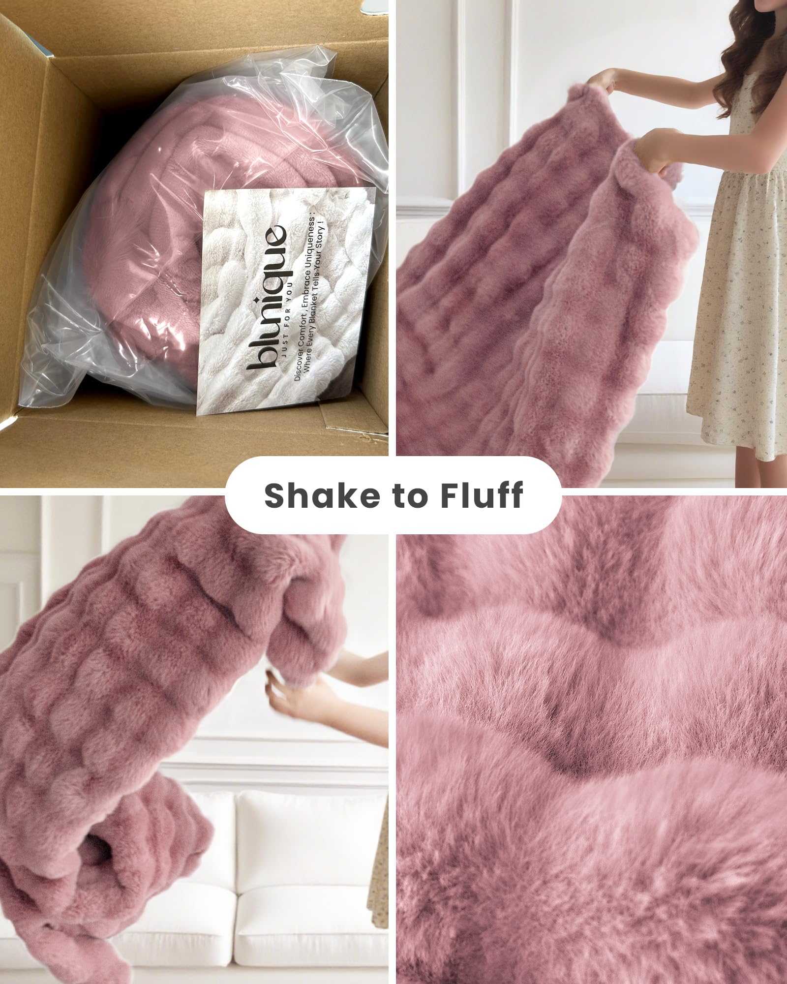 Ultra Soft Cozy 50x60 Faux Fur Throw