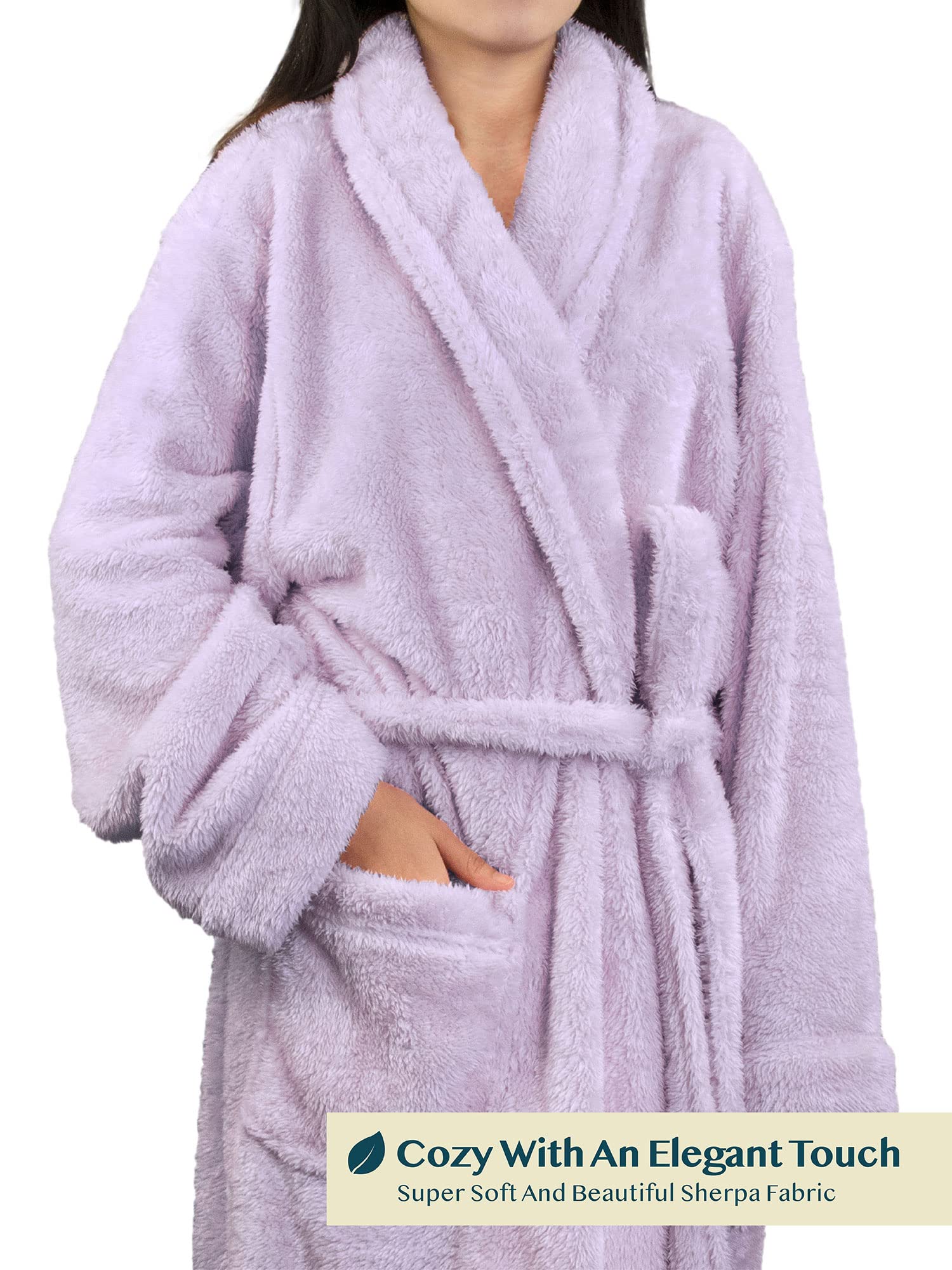 PAVILIA Plush Sherpa Robe