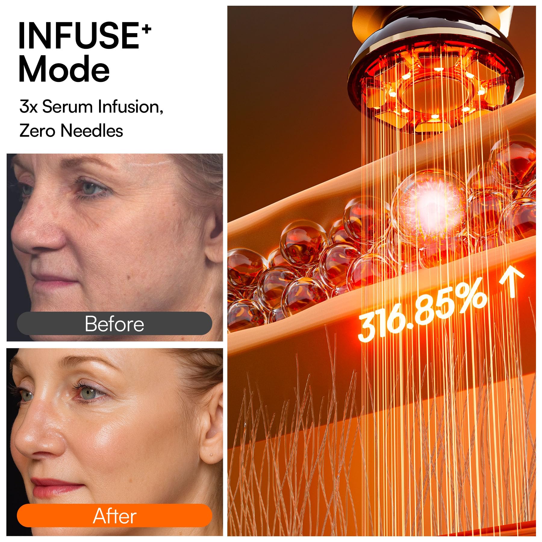 INIA Flare 3-in-1 Microcurrent Facial Device