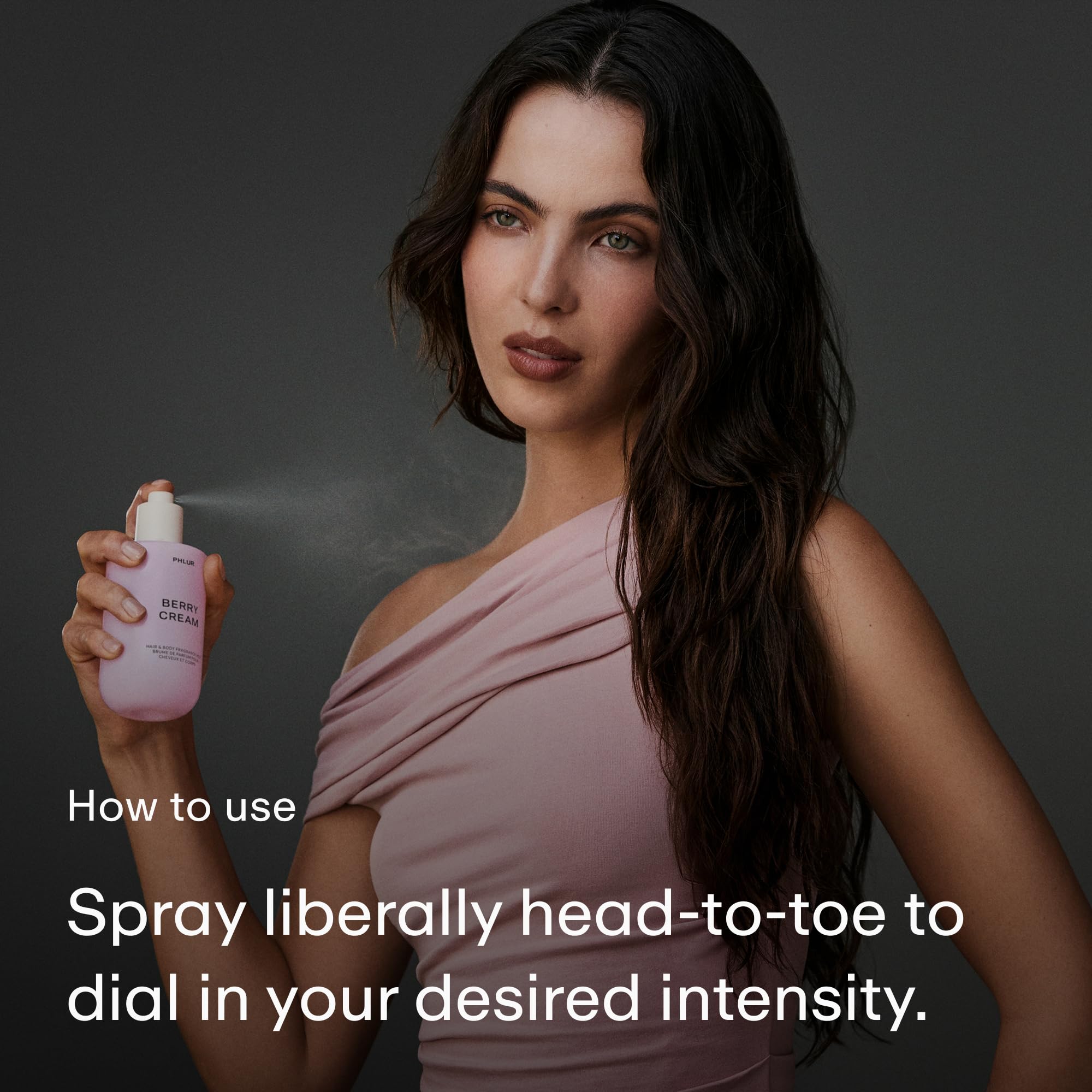 PHLUR Vanilla Skin Body Mist, 8 Fl Oz - Hair and Body Perfume for Women, Vanilla Perfume Body Spray with Pink Pepper, Cashmere Wood & Sandalwood Fragrance