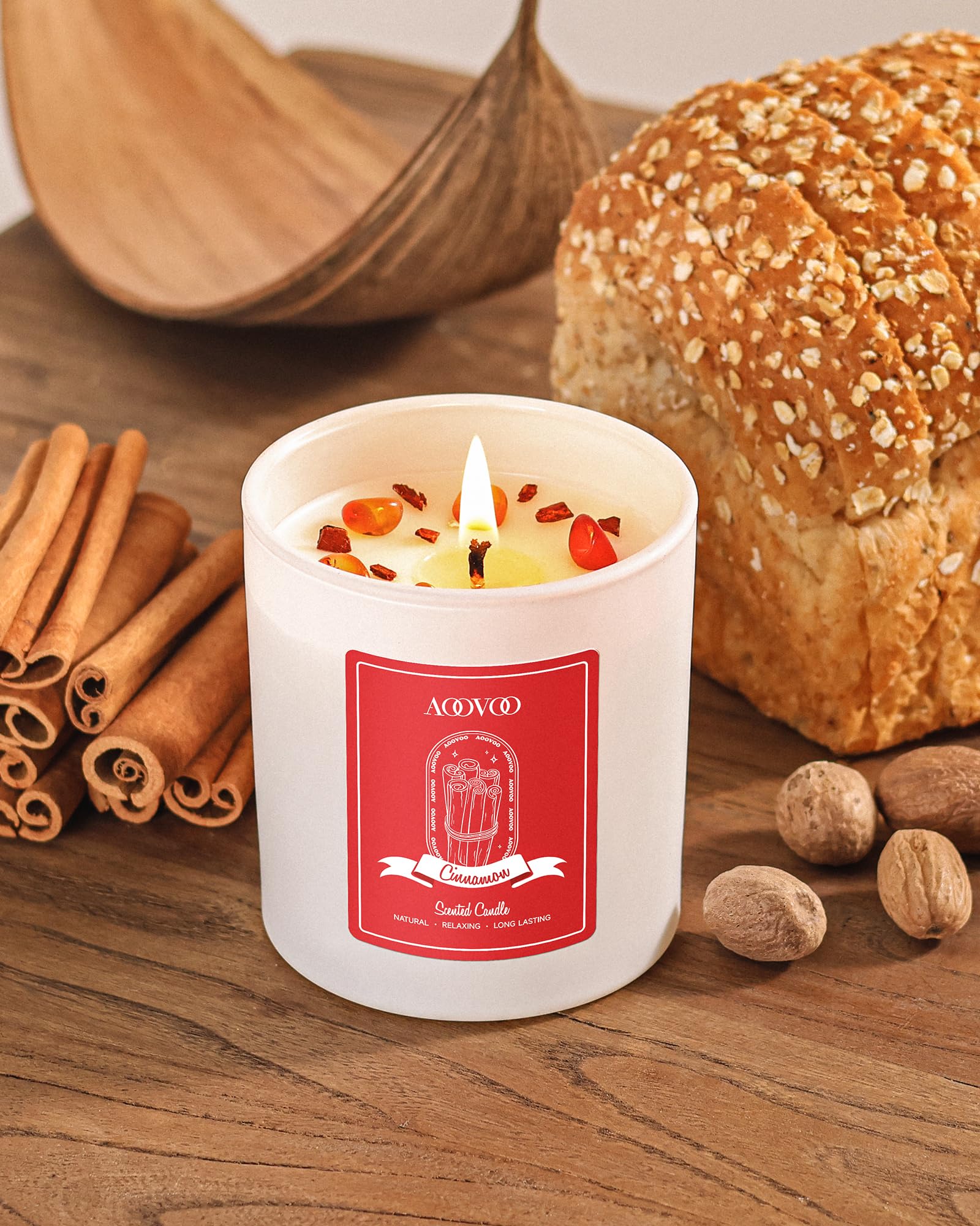 AOOVOO Lavender Candles