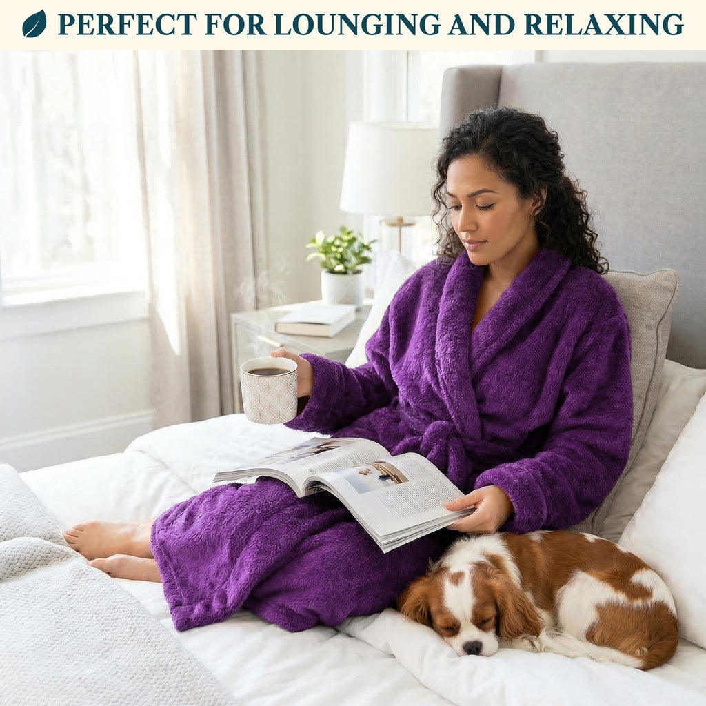 PAVILIA Plush Sherpa Robe