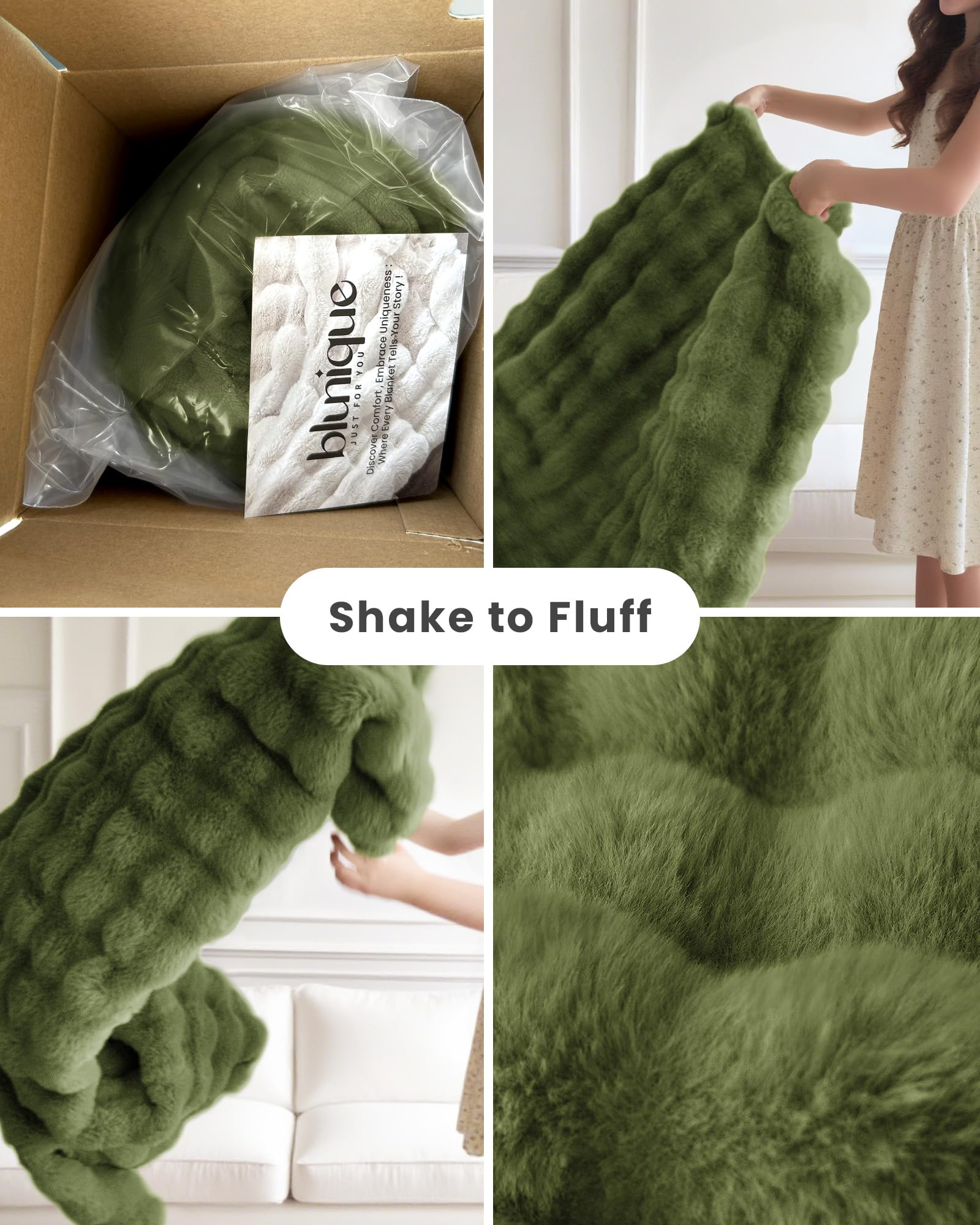 Ultra Soft Cozy 50x60 Faux Fur Throw