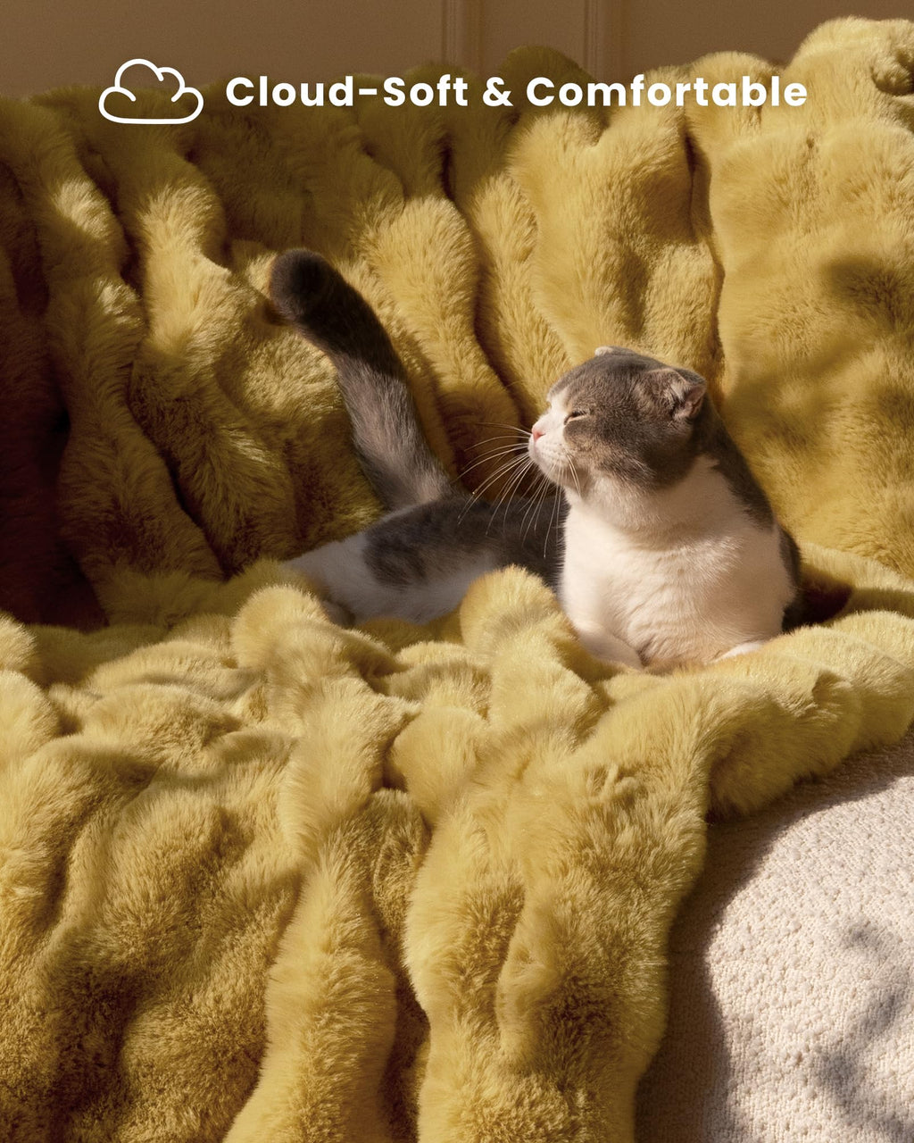 Ultra Soft Cozy 50x60 Faux Fur Throw