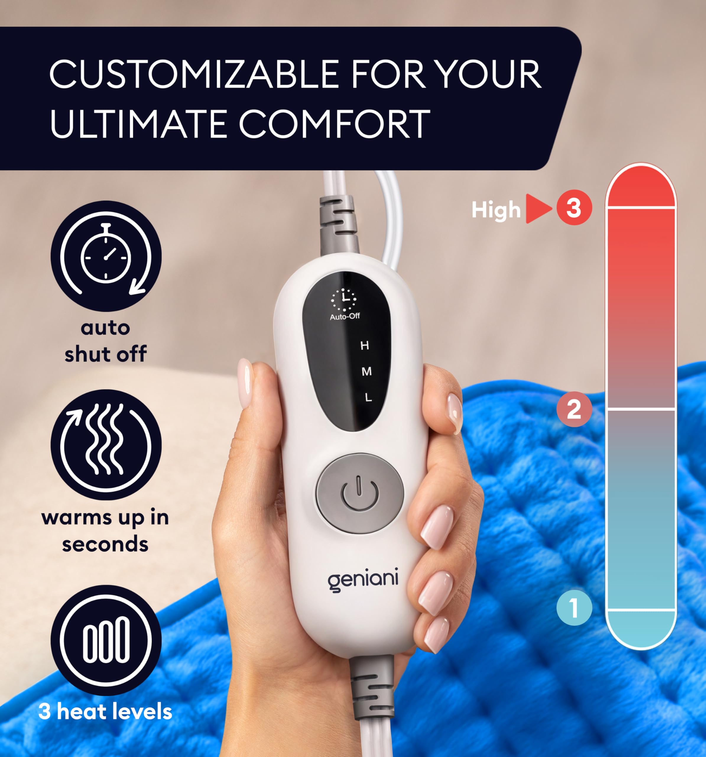 GENIANI 12×24 Electric Heating Pad